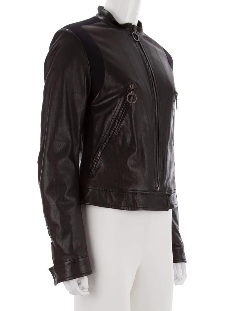 Bayan Siyah PRADA DERİ CEKET