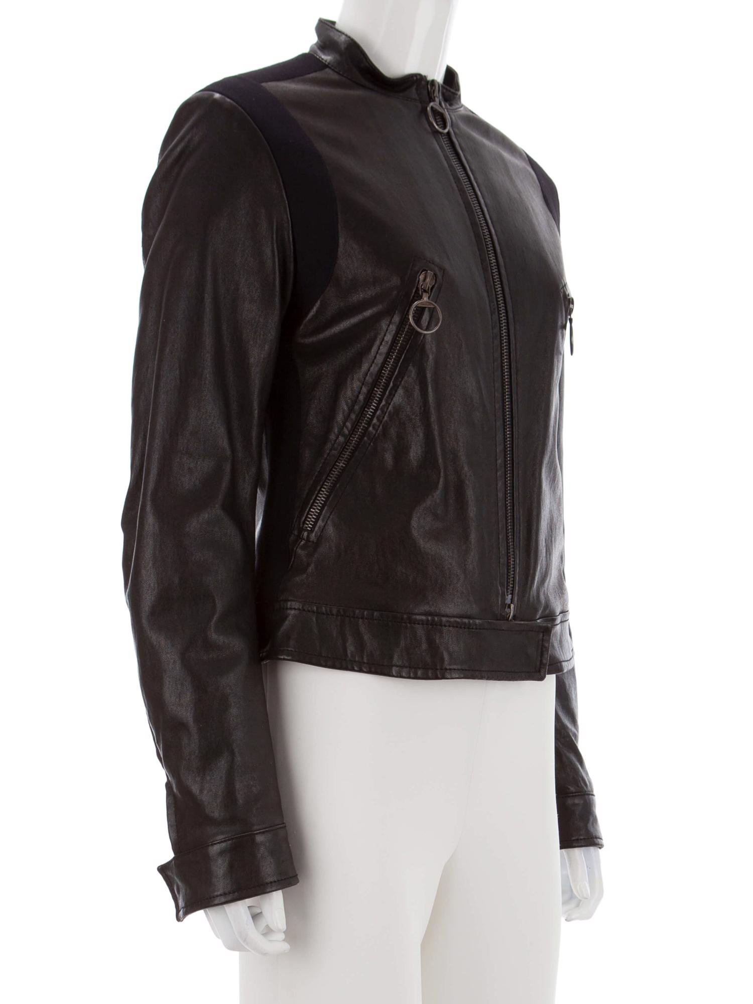 Bayan Siyah PRADA DERİ CEKET