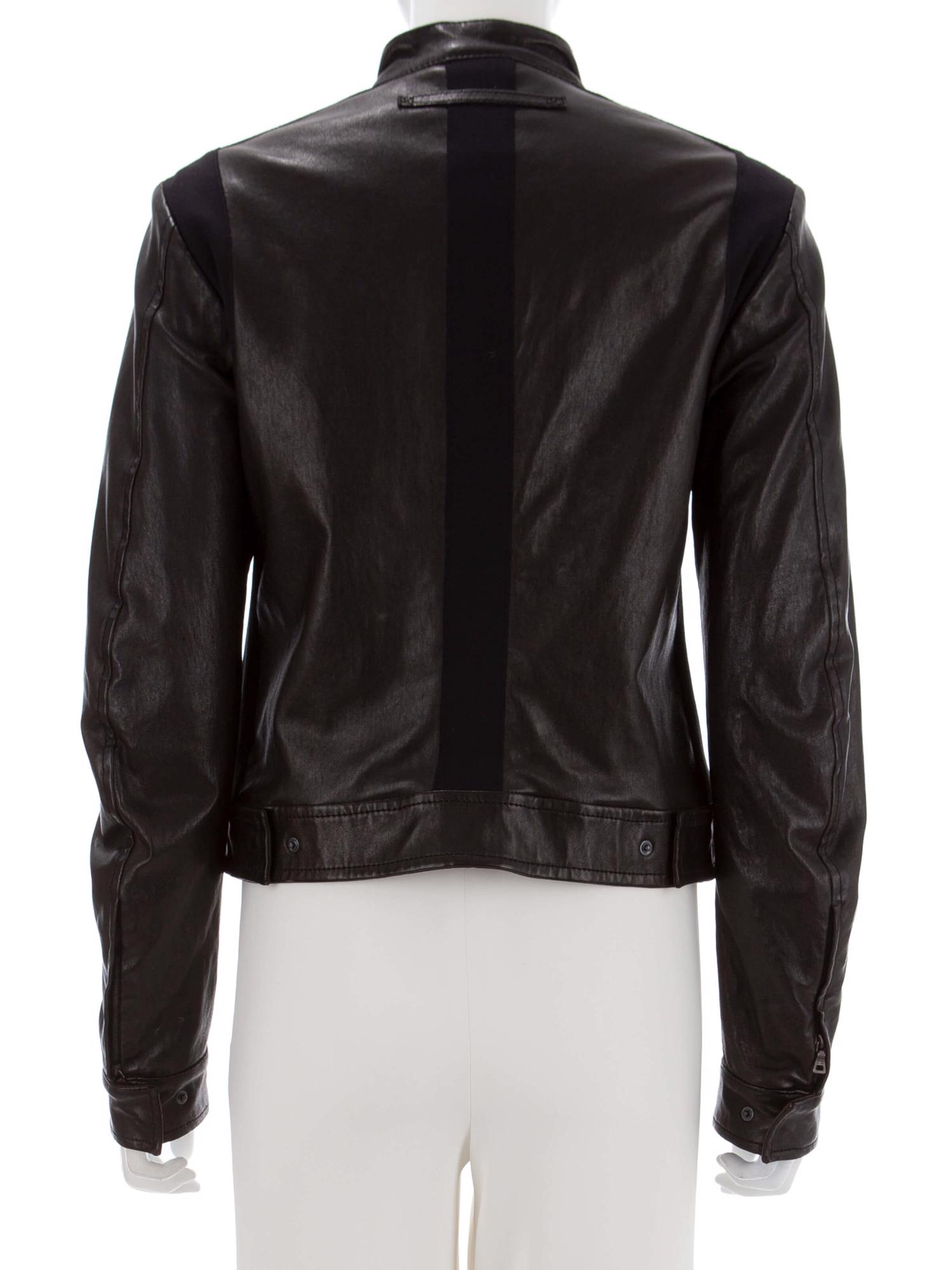 Bayan Siyah PRADA DERİ CEKET