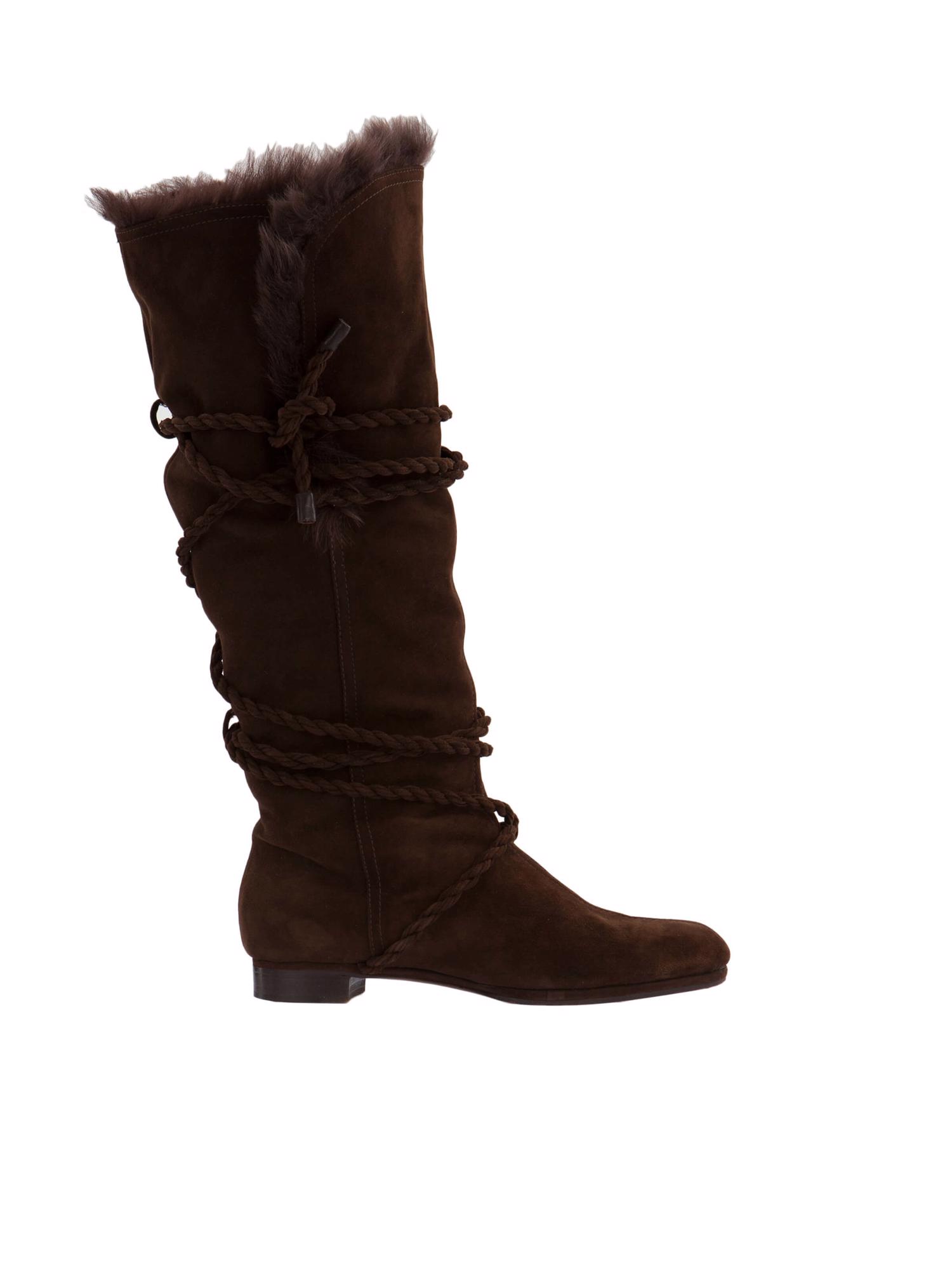 Bayan Kahve MOSCHINO ÇİZME