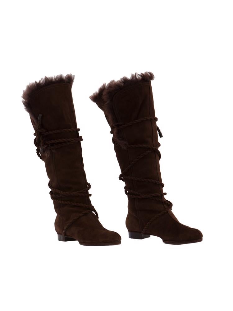 Bayan Kahve MOSCHINO ÇİZME