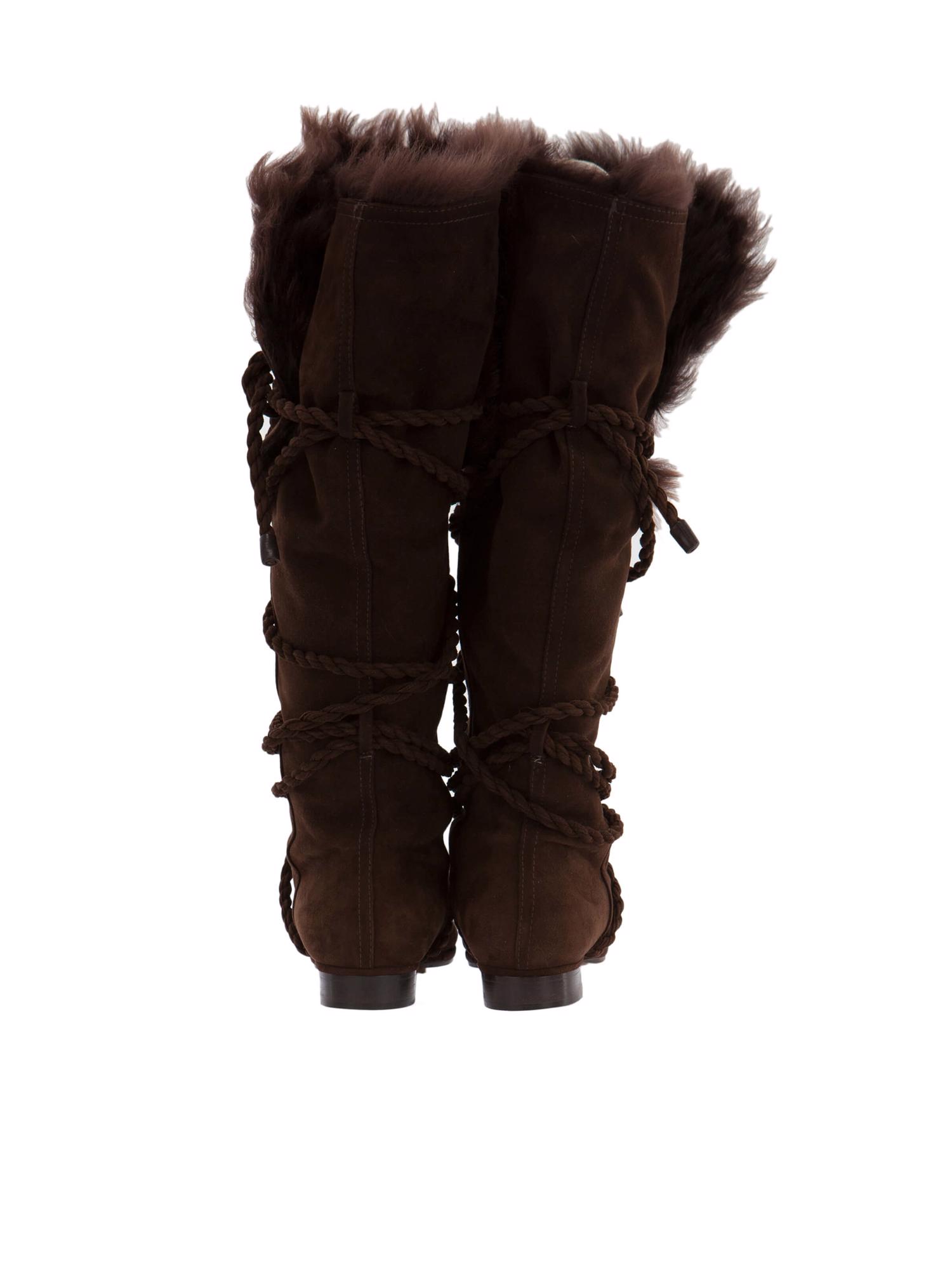 Bayan Kahve MOSCHINO ÇİZME
