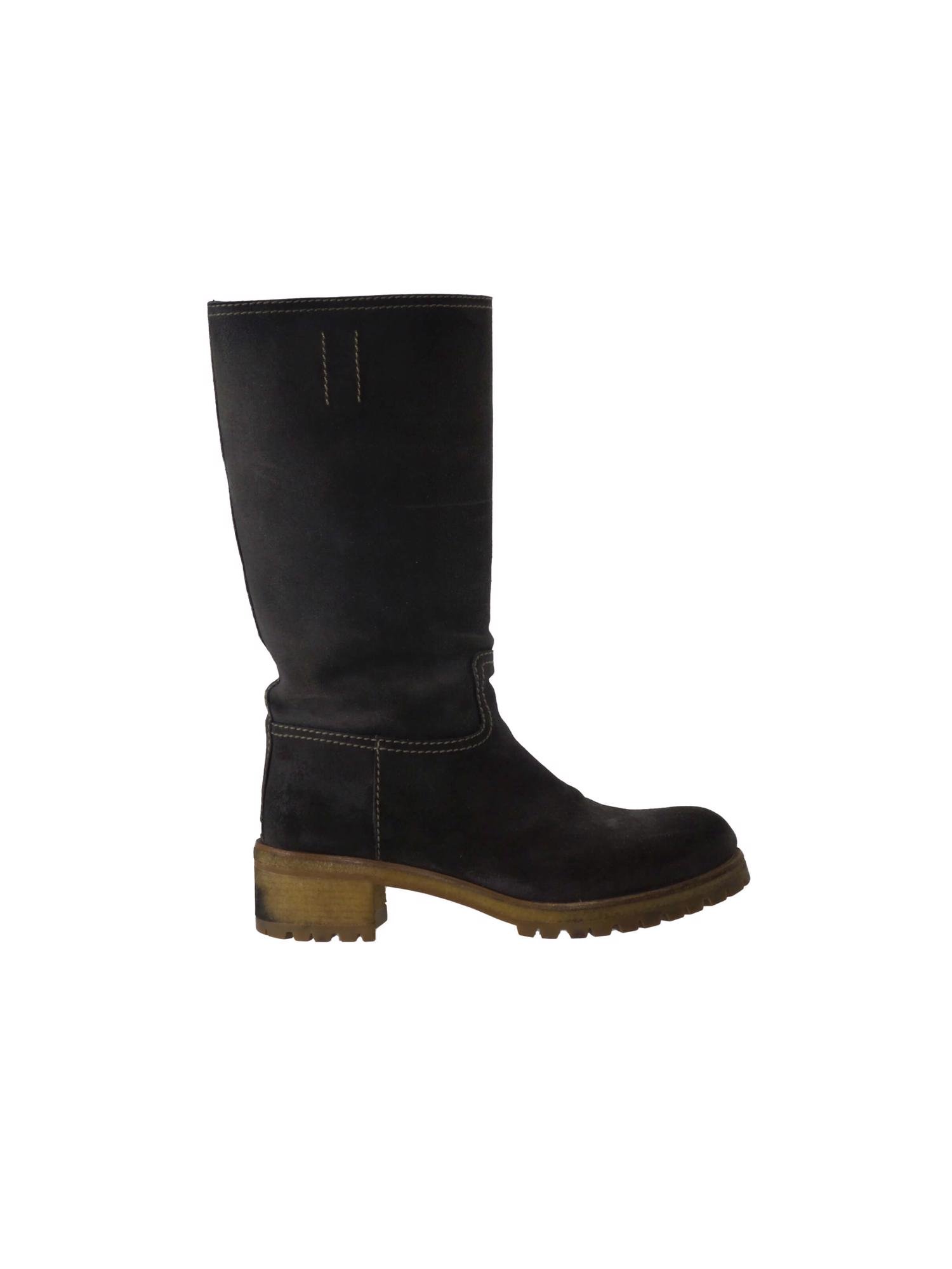 Bayan Gri PRADA ÇİZME