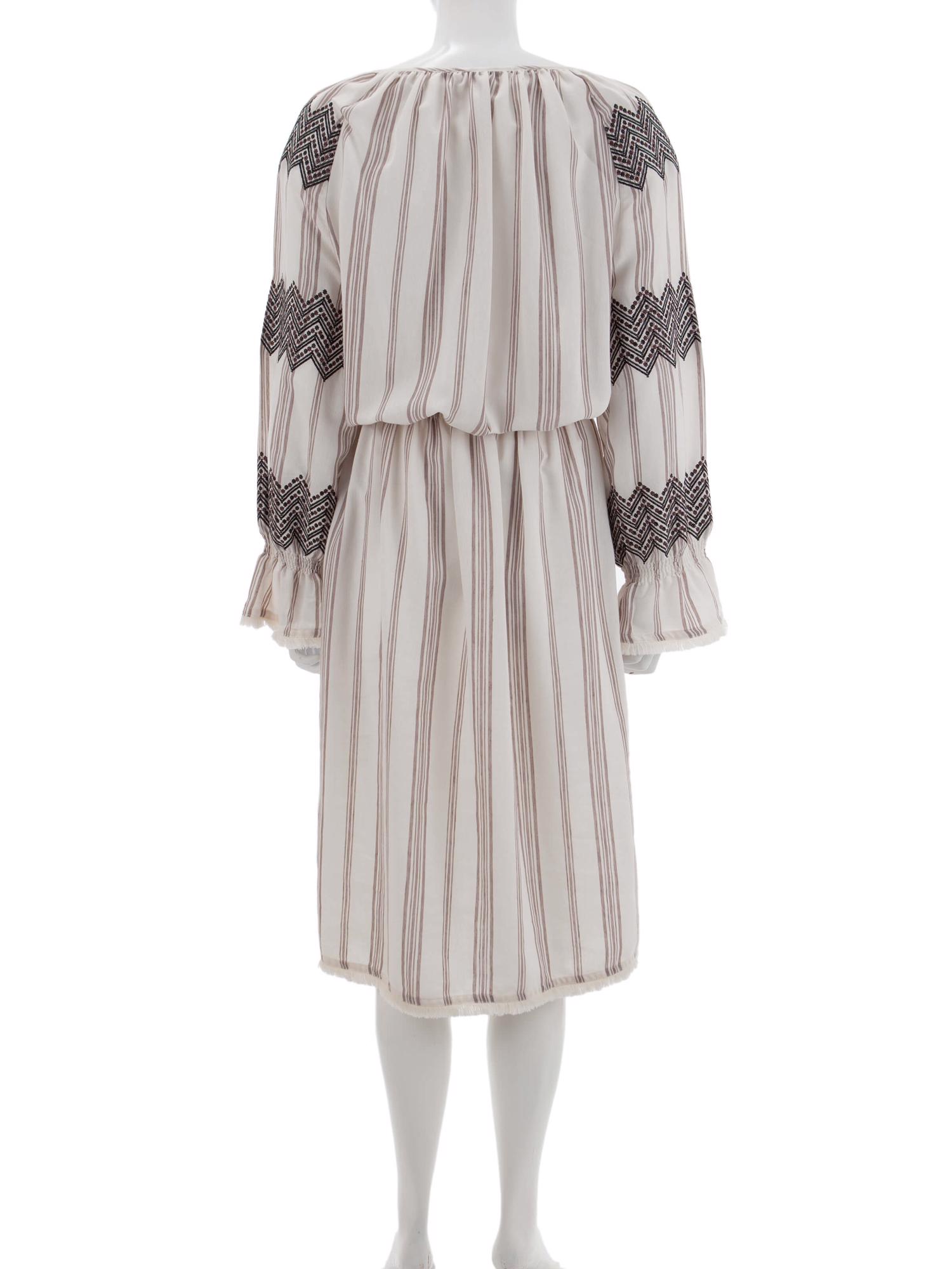 Bayan Krem LUG VON SIGA ELBİSE