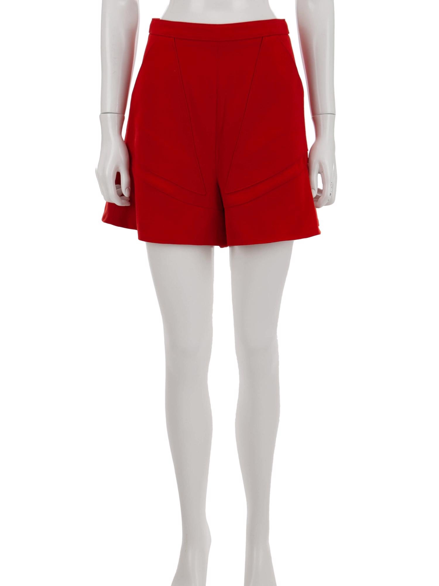 Bayan Kırmızı GIVENCHY ŞORT ETEK