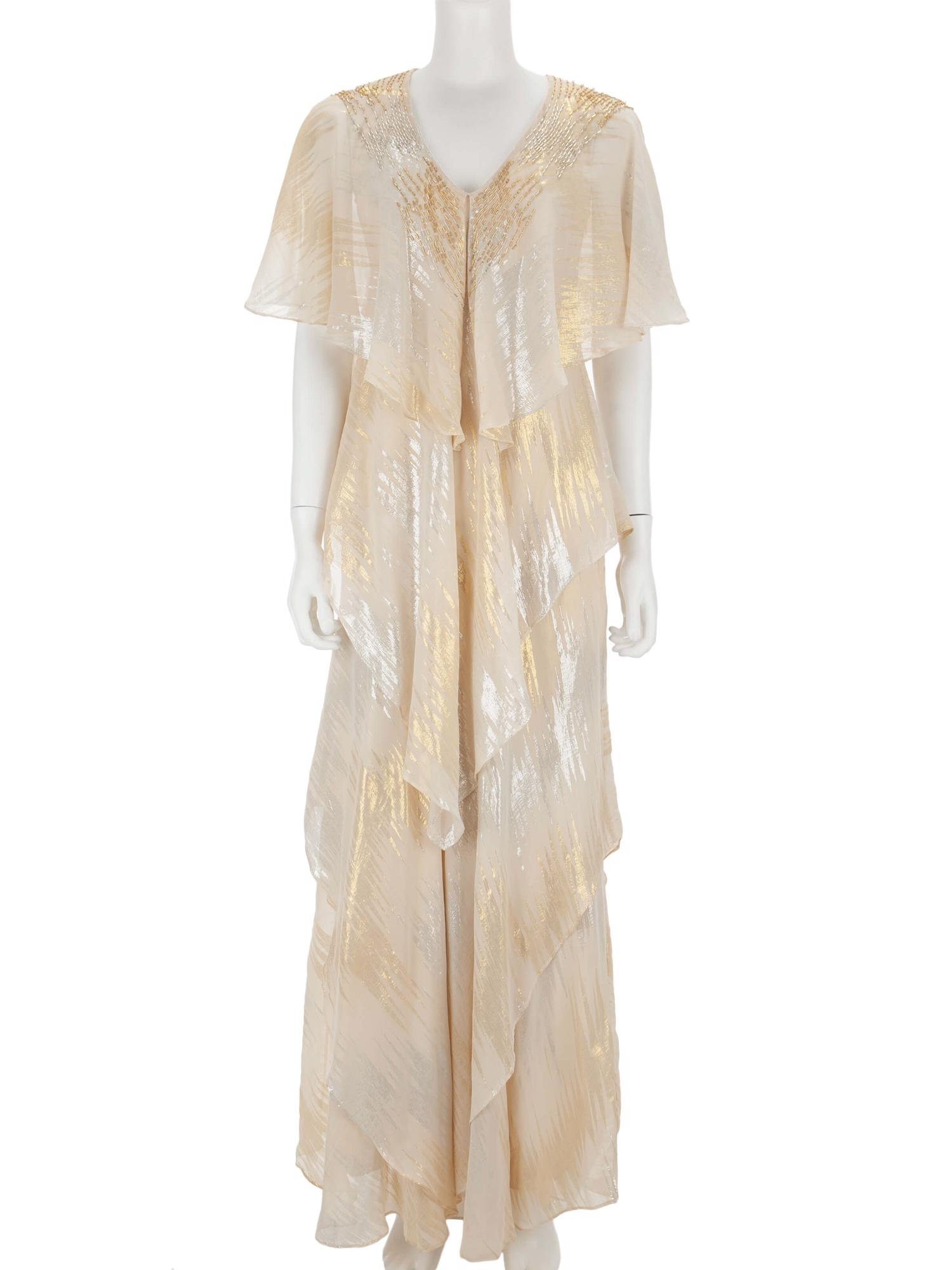 Bayan Krem VICKY TIEL ELBİSE