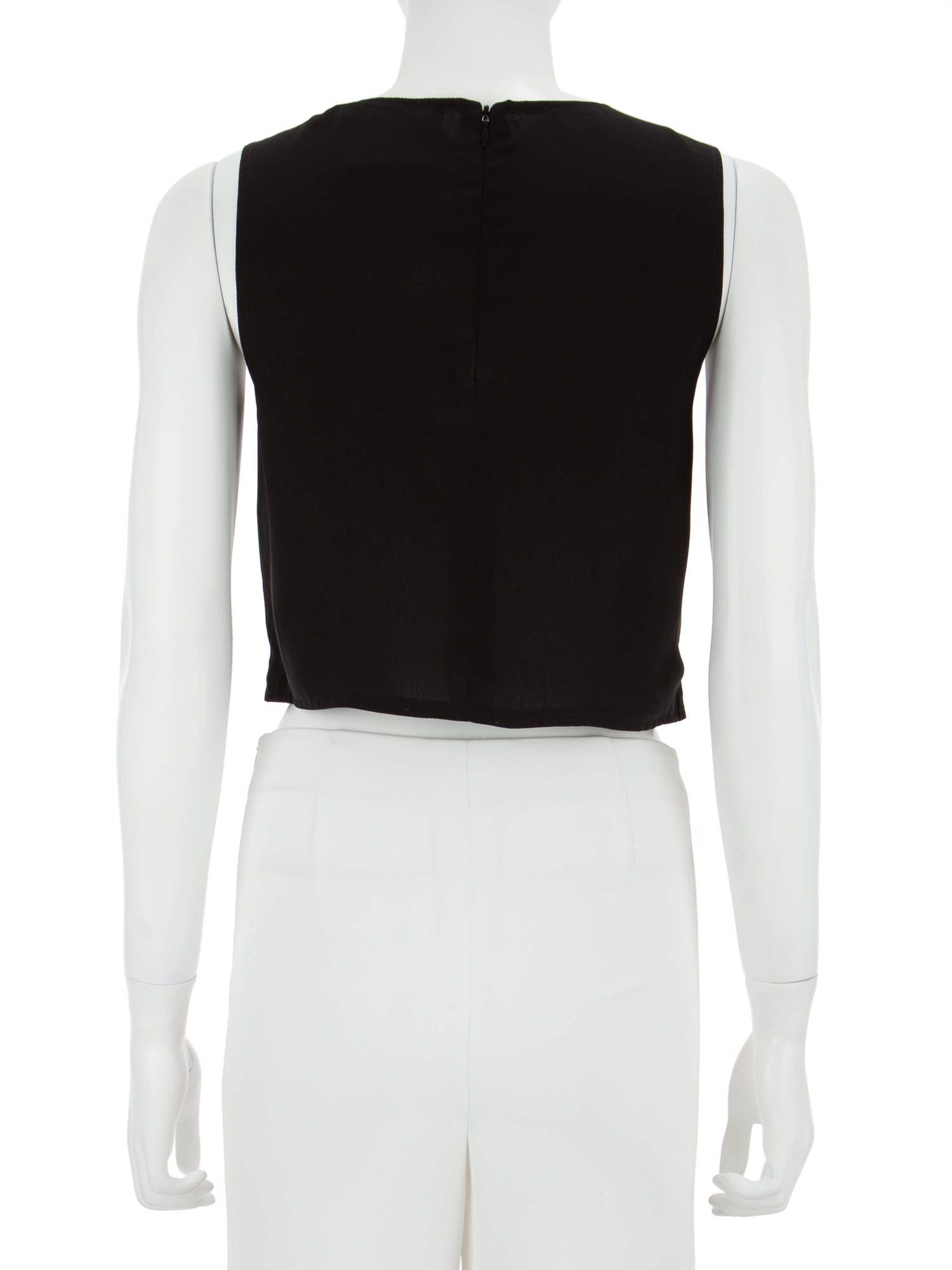 Bayan Siyah LOVE LEATHER DERİ BLUZ