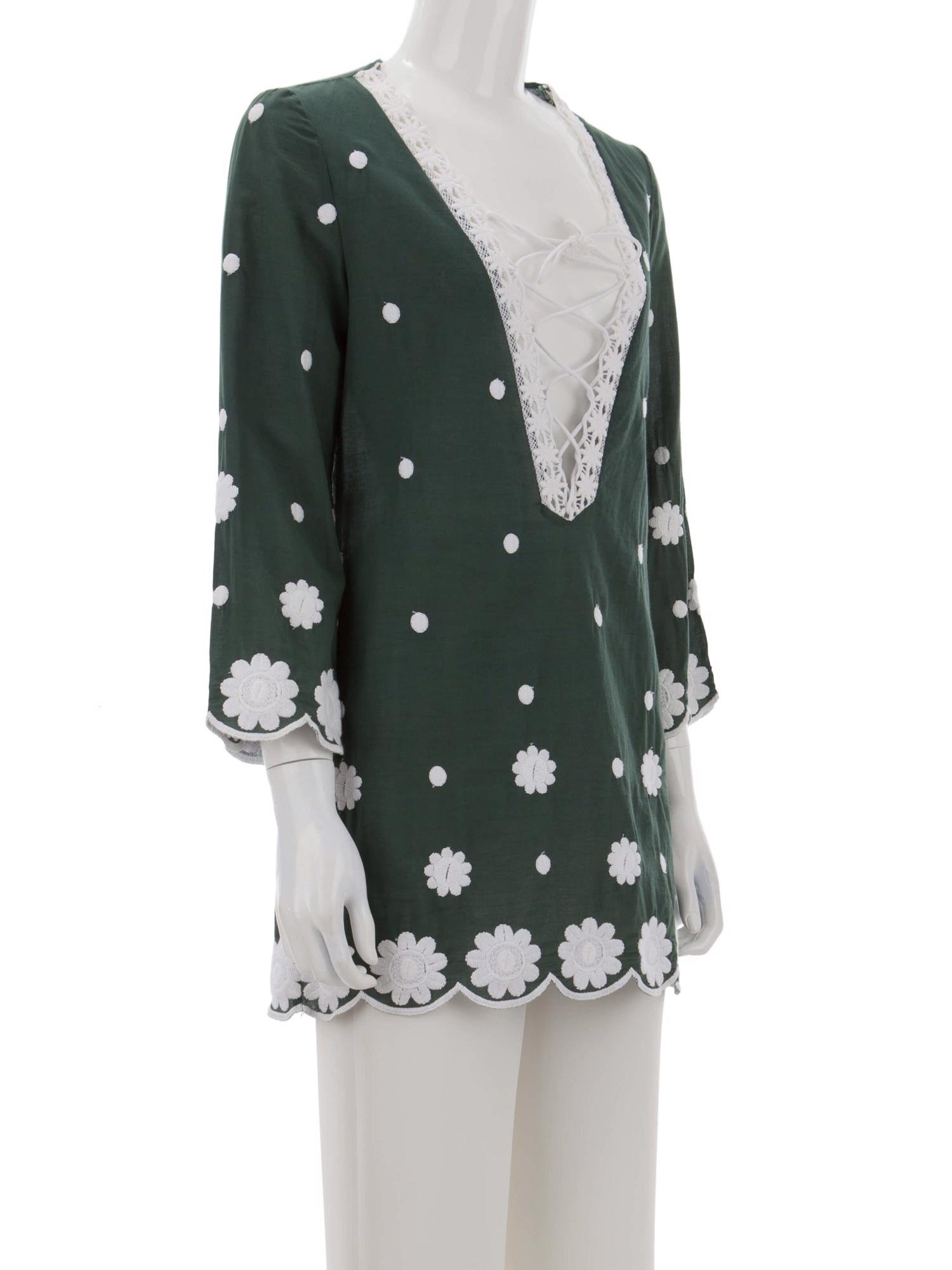 Bayan Yeşil MIGUELINA BLUZ