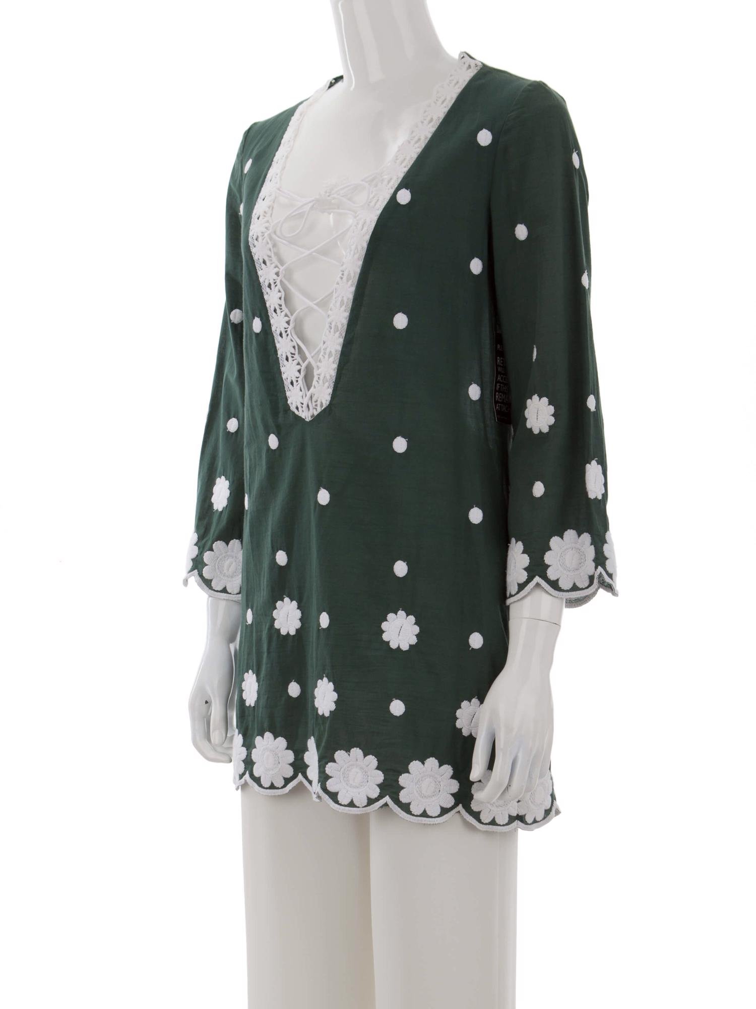 Bayan Yeşil MIGUELINA BLUZ