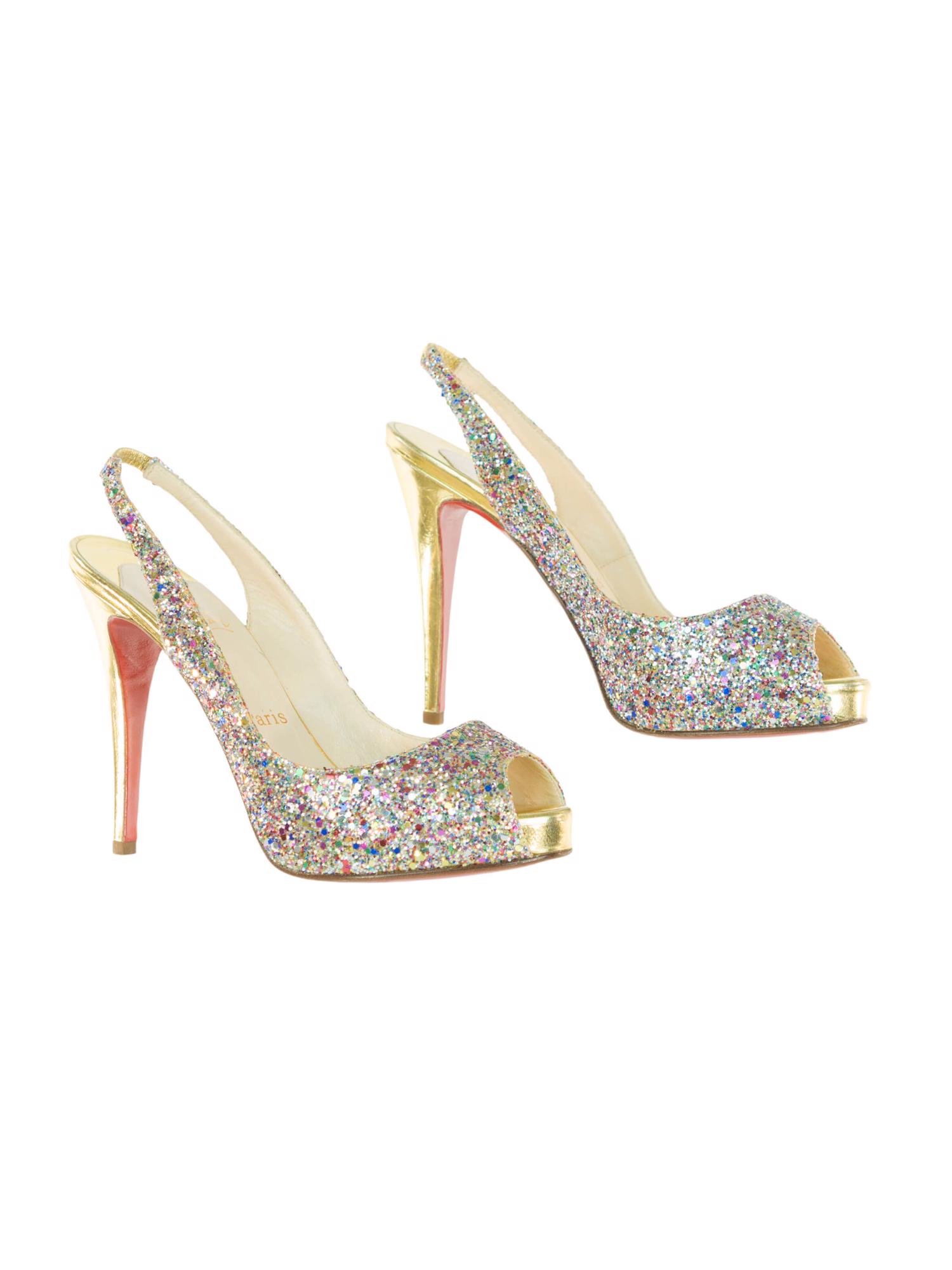 Bayan Altın CHRISTIAN LOUBOUTIN AYAKKABI