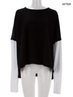 Bayan Siyah JAMES PERSE T-SHIRT UPCYCLED