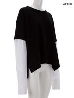 Bayan Siyah JAMES PERSE T-SHIRT UPCYCLED