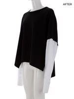 Bayan Siyah JAMES PERSE T-SHIRT UPCYCLED