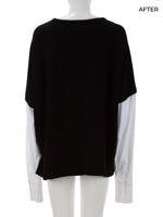 Bayan Siyah JAMES PERSE T-SHIRT UPCYCLED