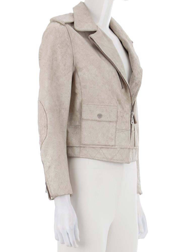Bayan Krem ZADIG&VOLTAIRE DERİ CEKET