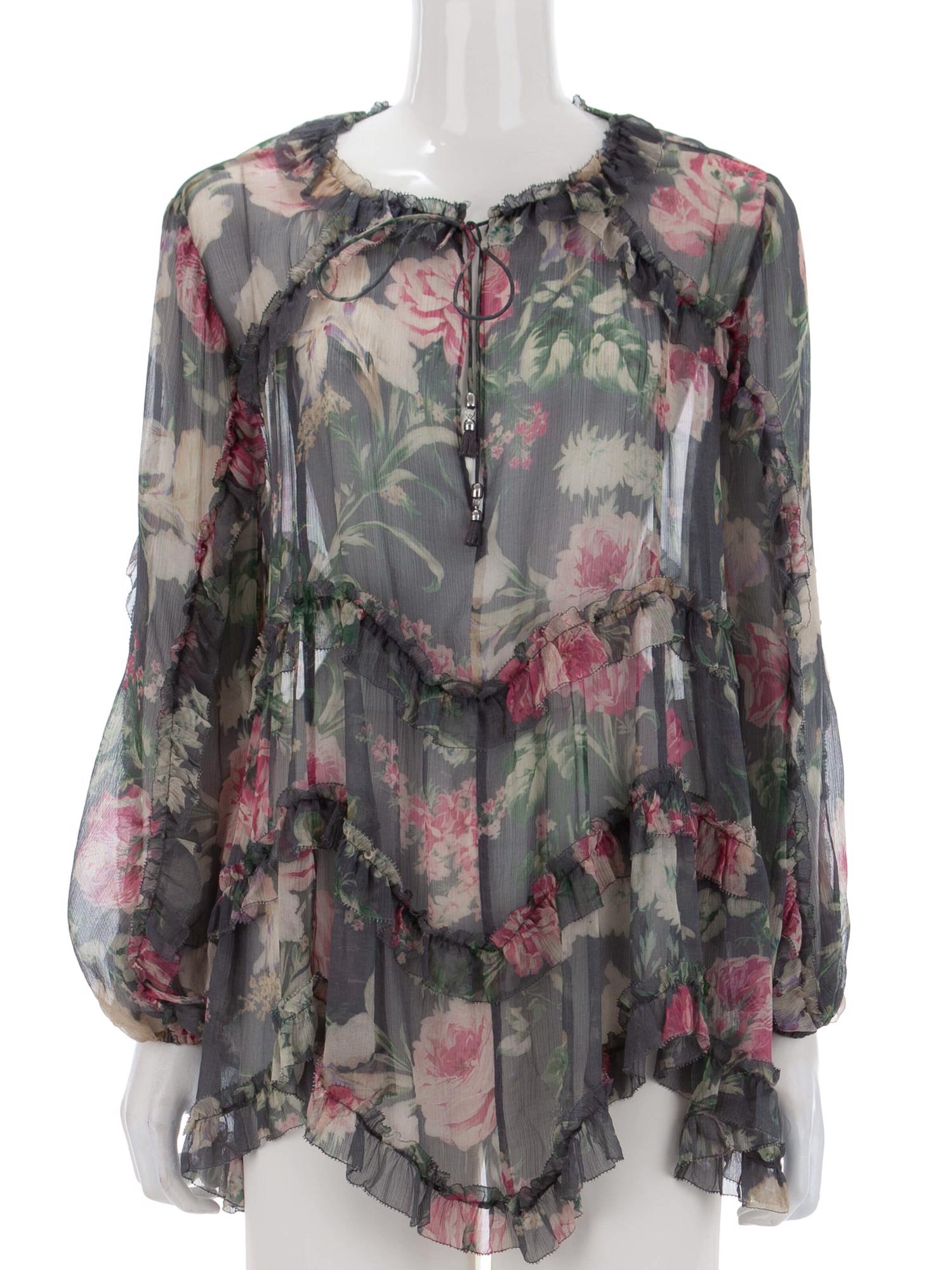 Bayan Gri ZIMMERMANN BLUZ