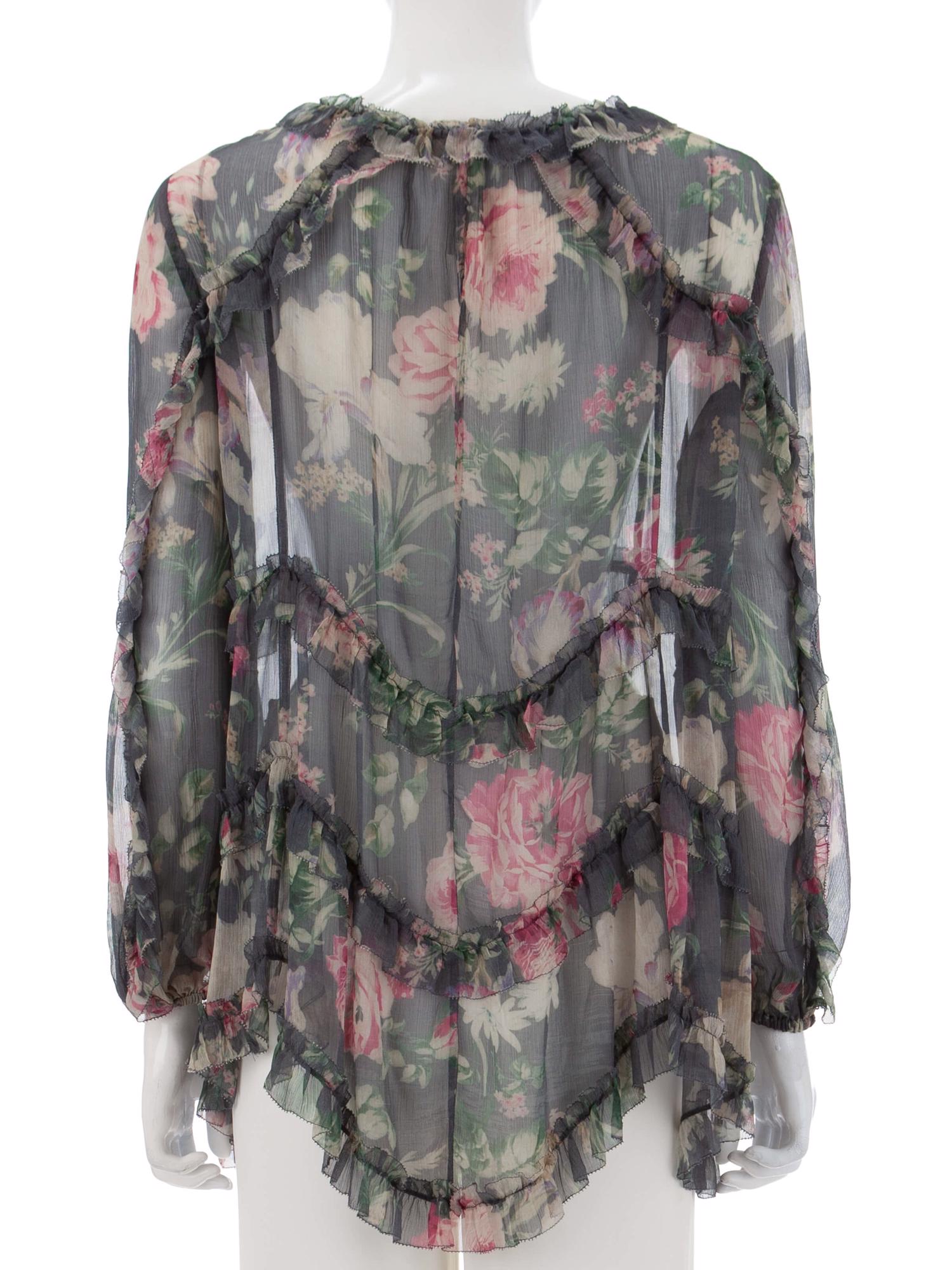 Bayan Gri ZIMMERMANN BLUZ