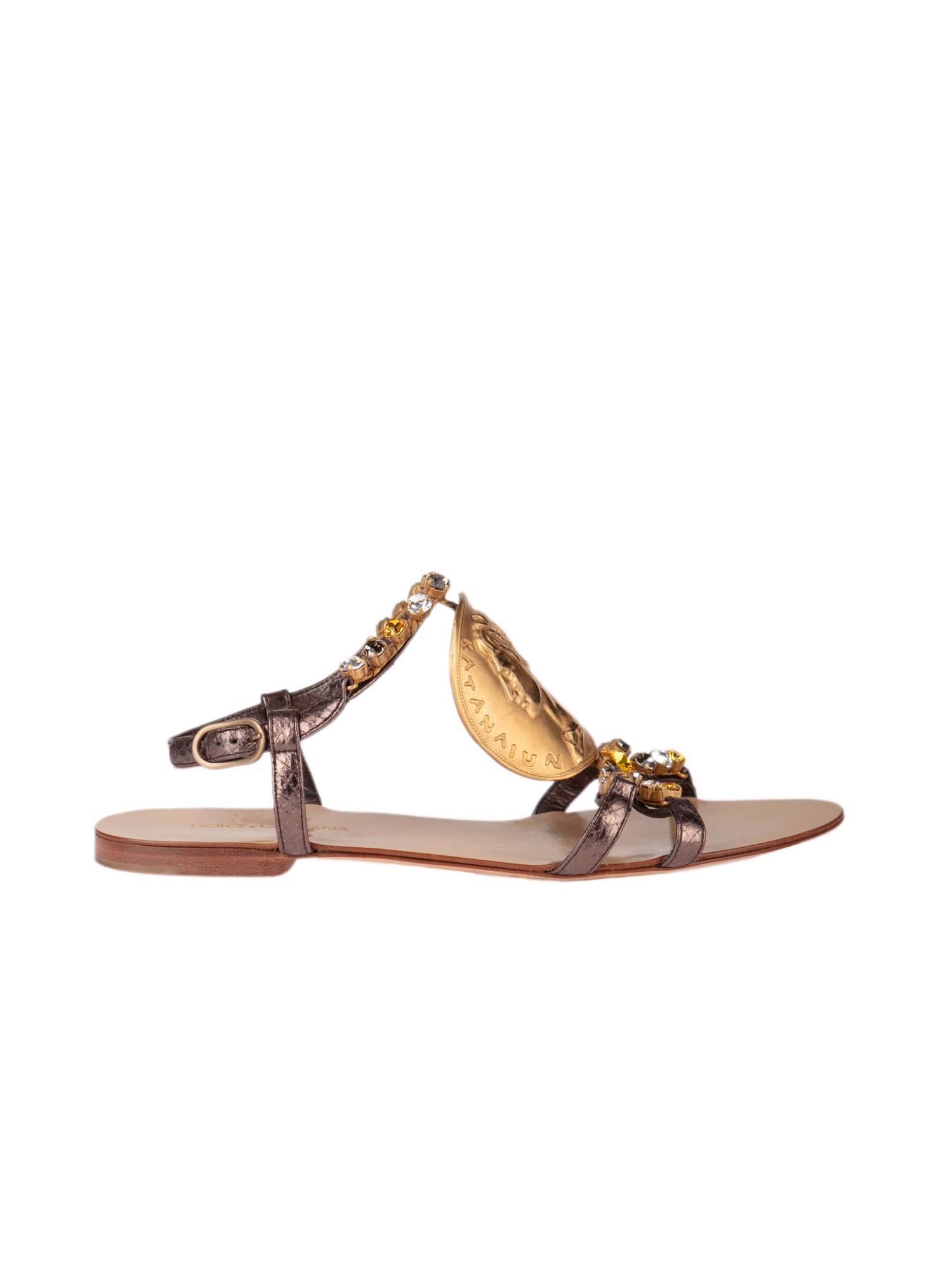 Bayan Altın DOLCE&GABBANA SANDALET