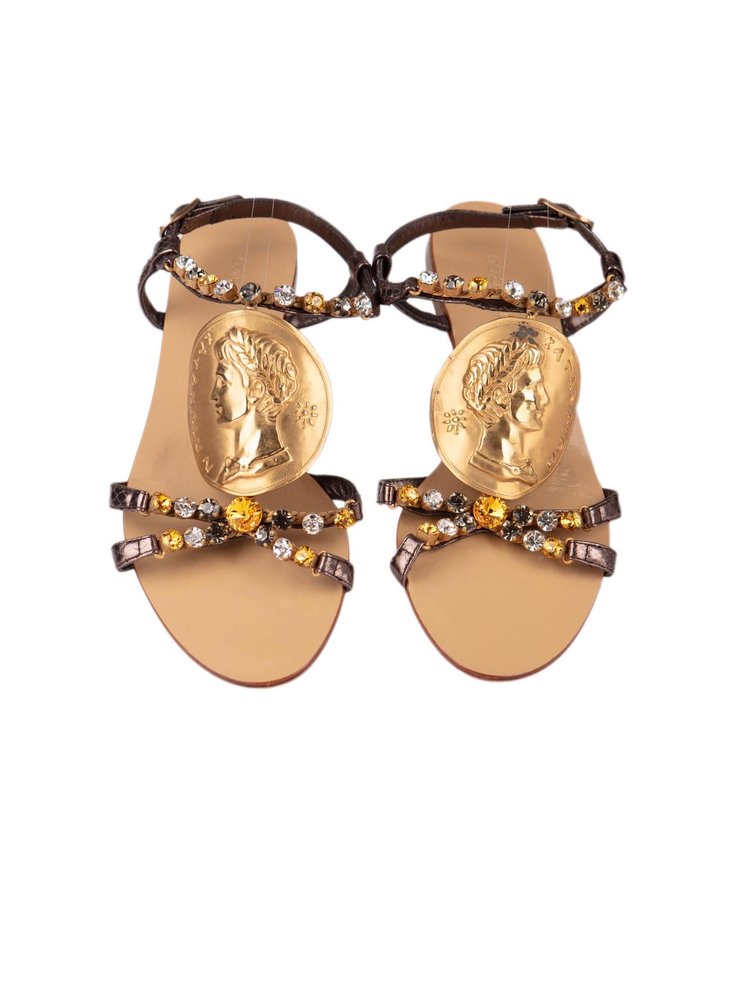 Bayan Altın DOLCE&GABBANA SANDALET