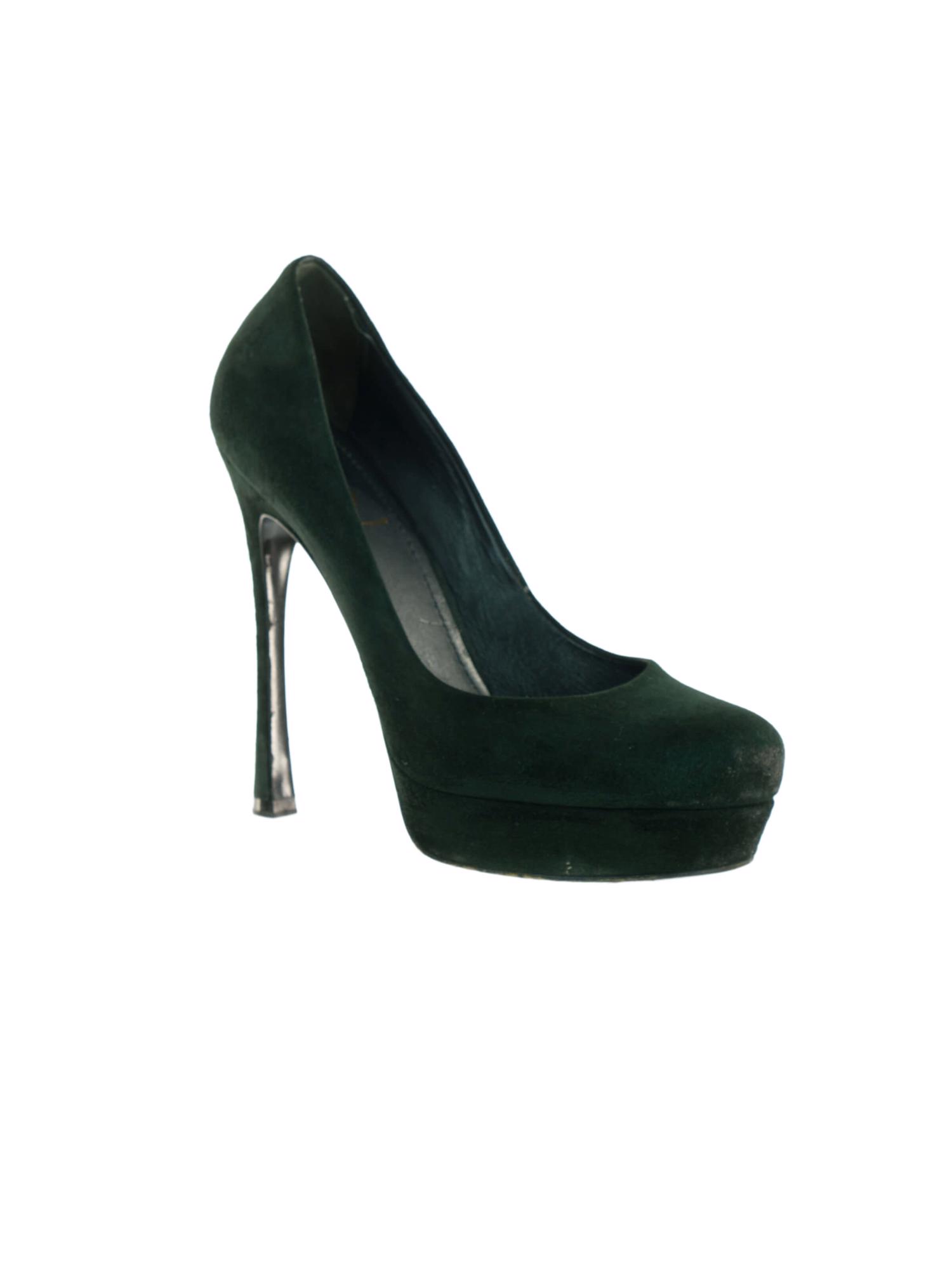 Bayan Yeşil SAINT LAURENT AYAKKABI