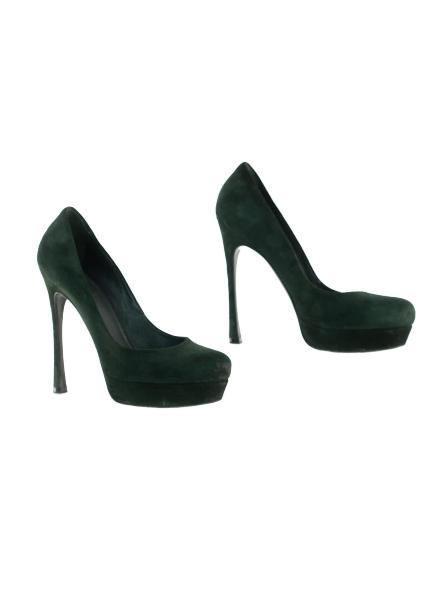 Bayan Yeşil SAINT LAURENT AYAKKABI