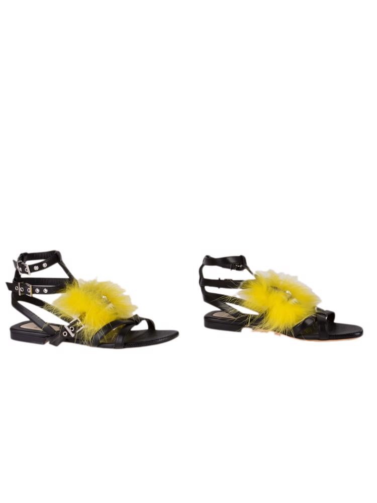 Bayan Siyah FENDI SANDALET