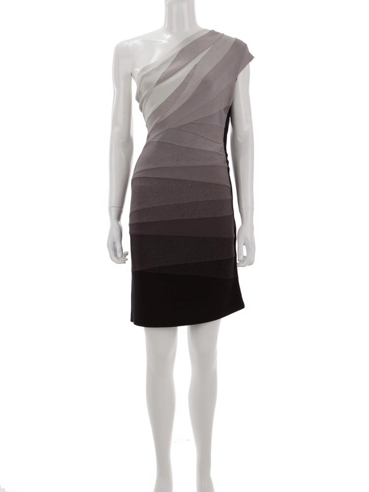 Bayan Gri HERVE LEGER ELBİSE