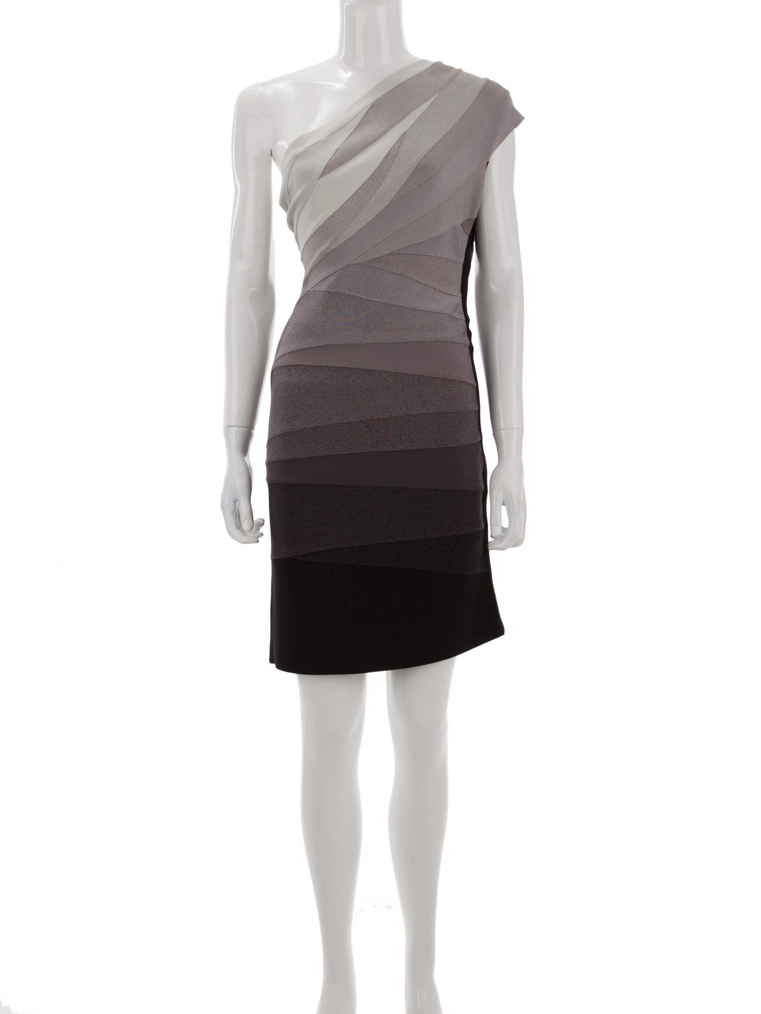 Bayan Gri HERVE LEGER ELBİSE