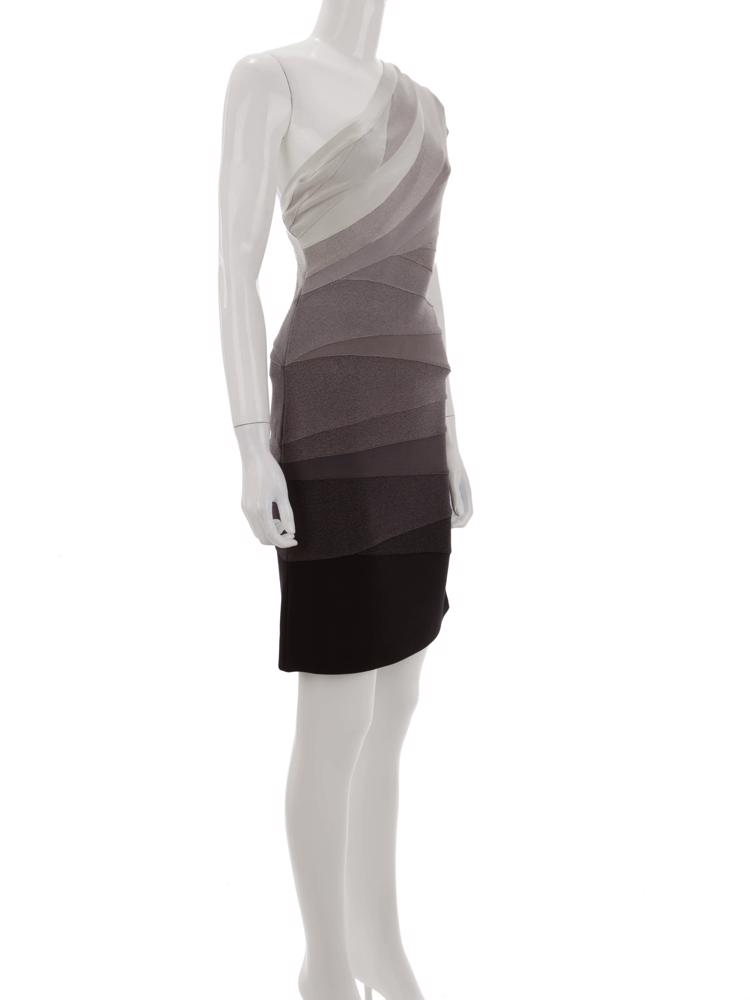 Bayan Gri HERVE LEGER ELBİSE