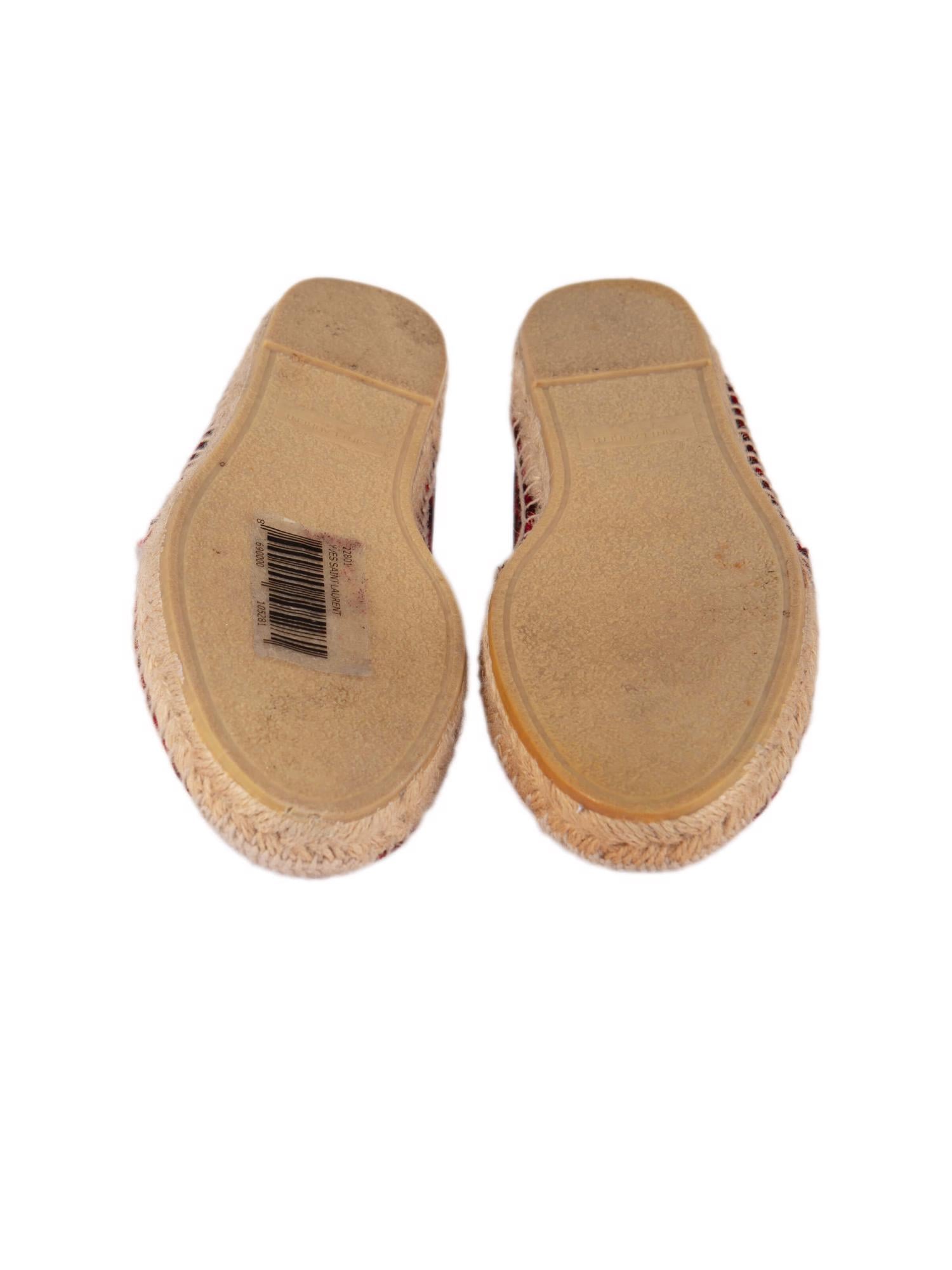 Bayan Kırmızı SAINT LAURENT ESPADRİL