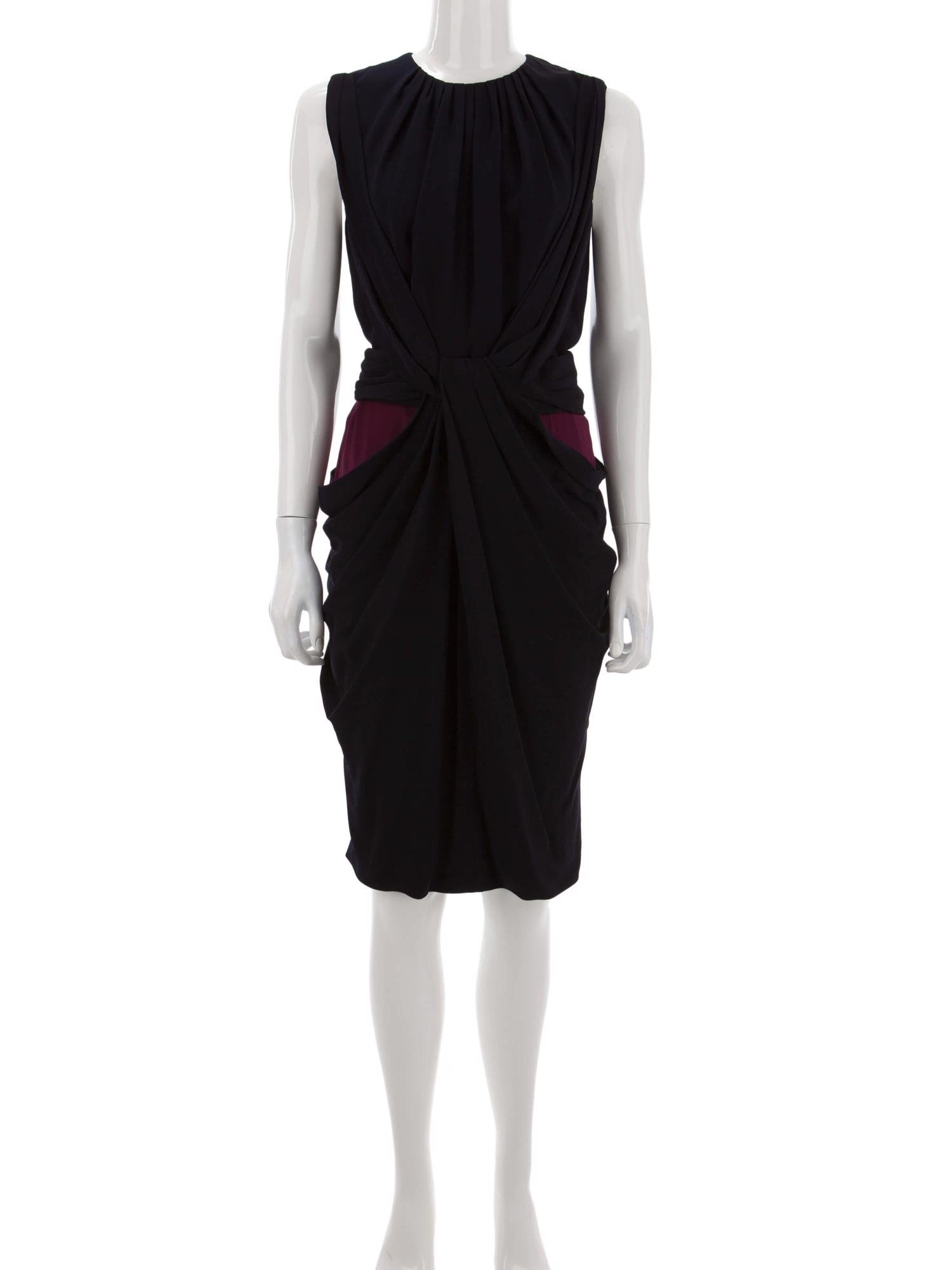 Bayan Lacivert VIONNET ELBİSE