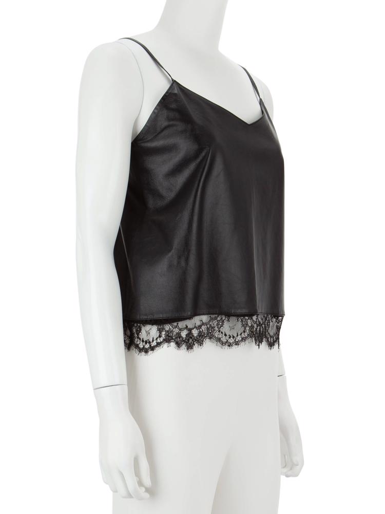 Bayan Siyah THE KOOPLES DERİ BLUZ
