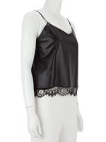 Bayan Siyah THE KOOPLES DERİ BLUZ