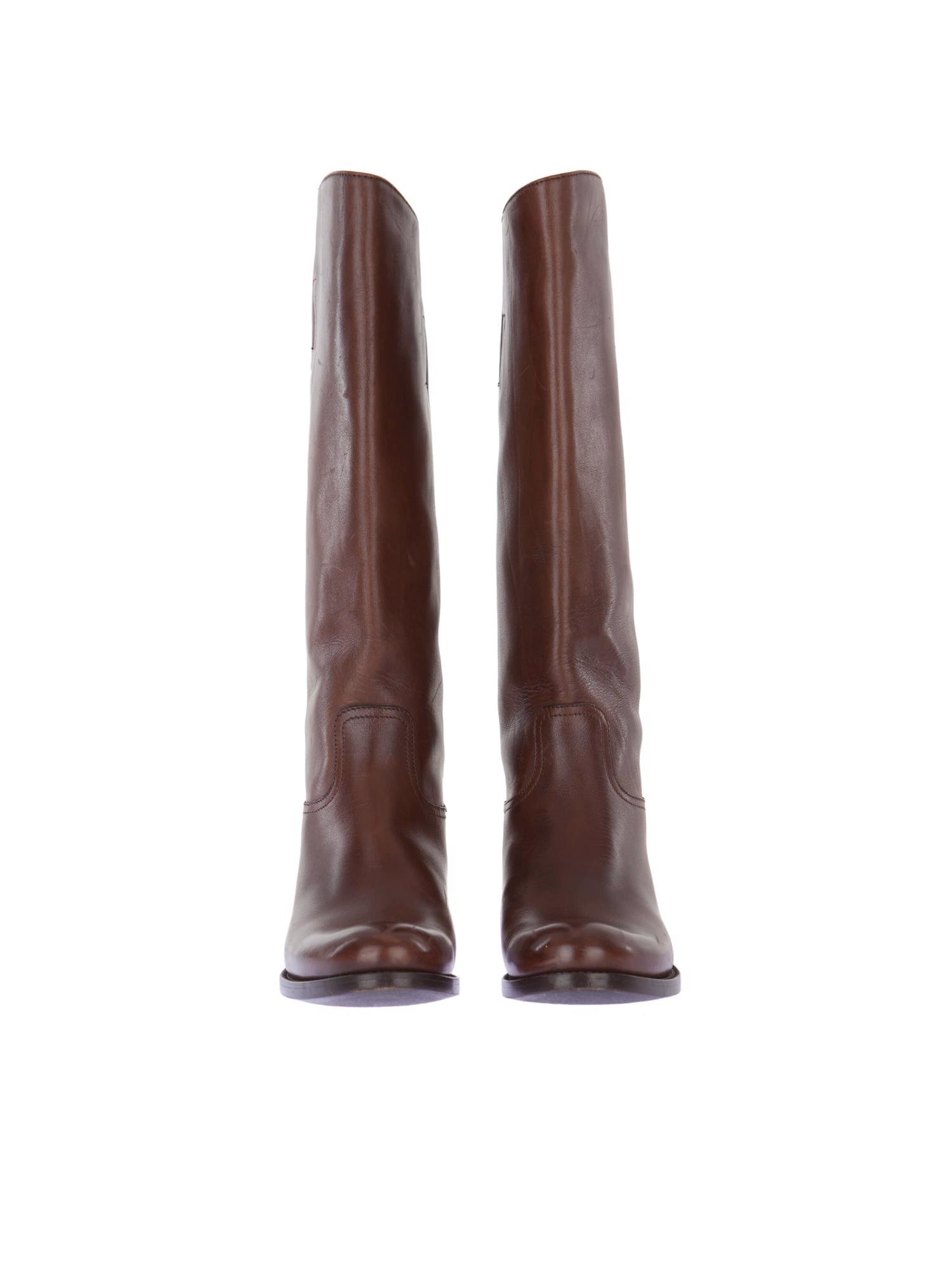 Bayan Kahve PRADA ÇİZME