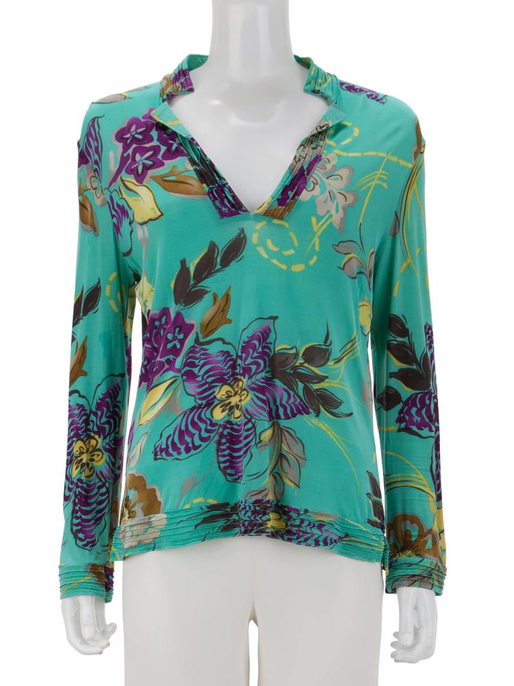 Bayan Yeşil ETRO BLUZ