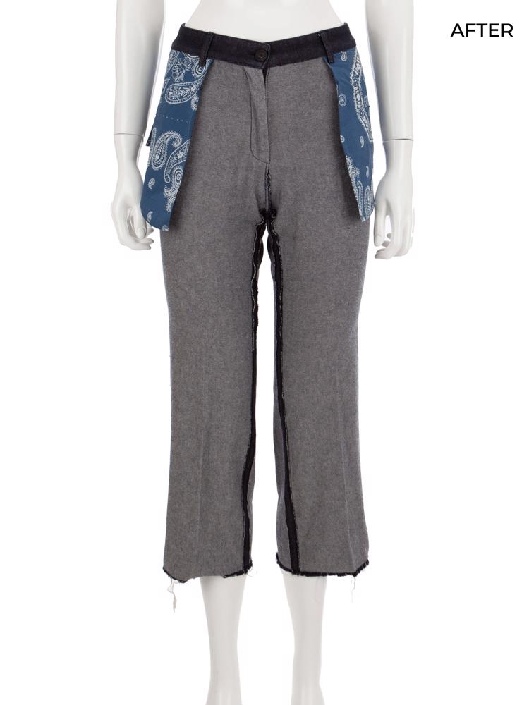 Bayan Gri GOLDEN GOOSE JEAN PANTOLON UPCYCLED