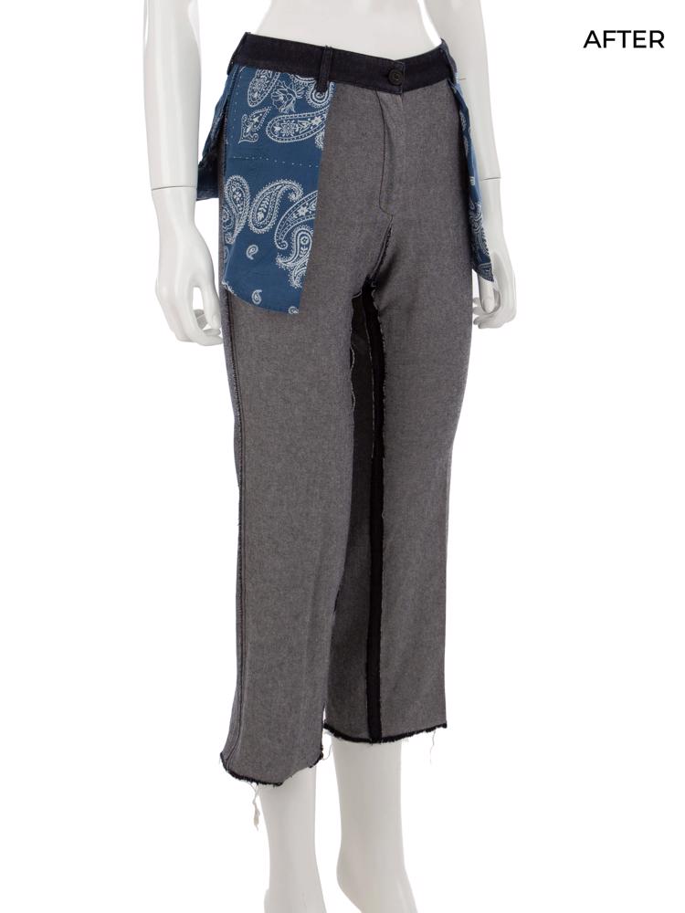 Bayan Gri GOLDEN GOOSE JEAN PANTOLON UPCYCLED