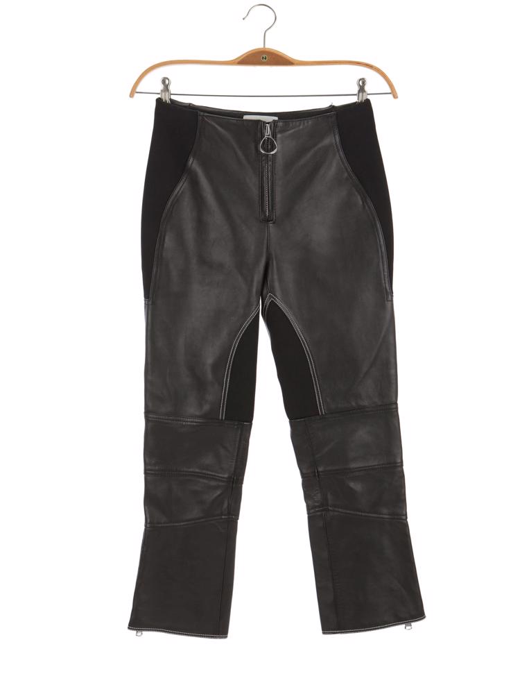 Bayan Siyah PHILLIP LIM DERİ PANTOLON