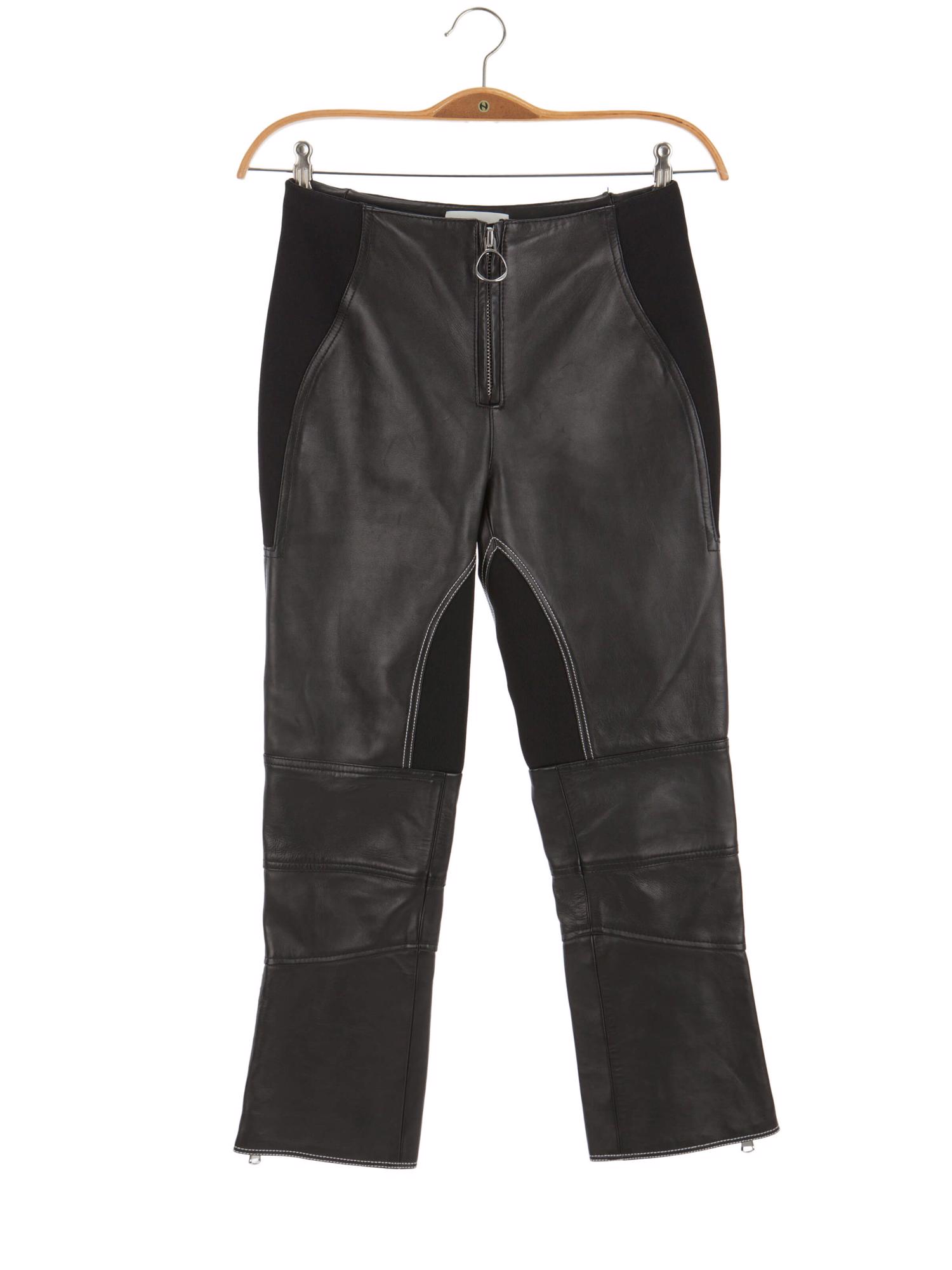 Bayan Siyah PHILLIP LIM DERİ PANTOLON