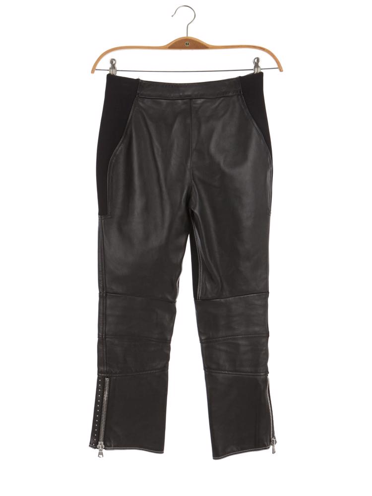 Bayan Siyah PHILLIP LIM DERİ PANTOLON