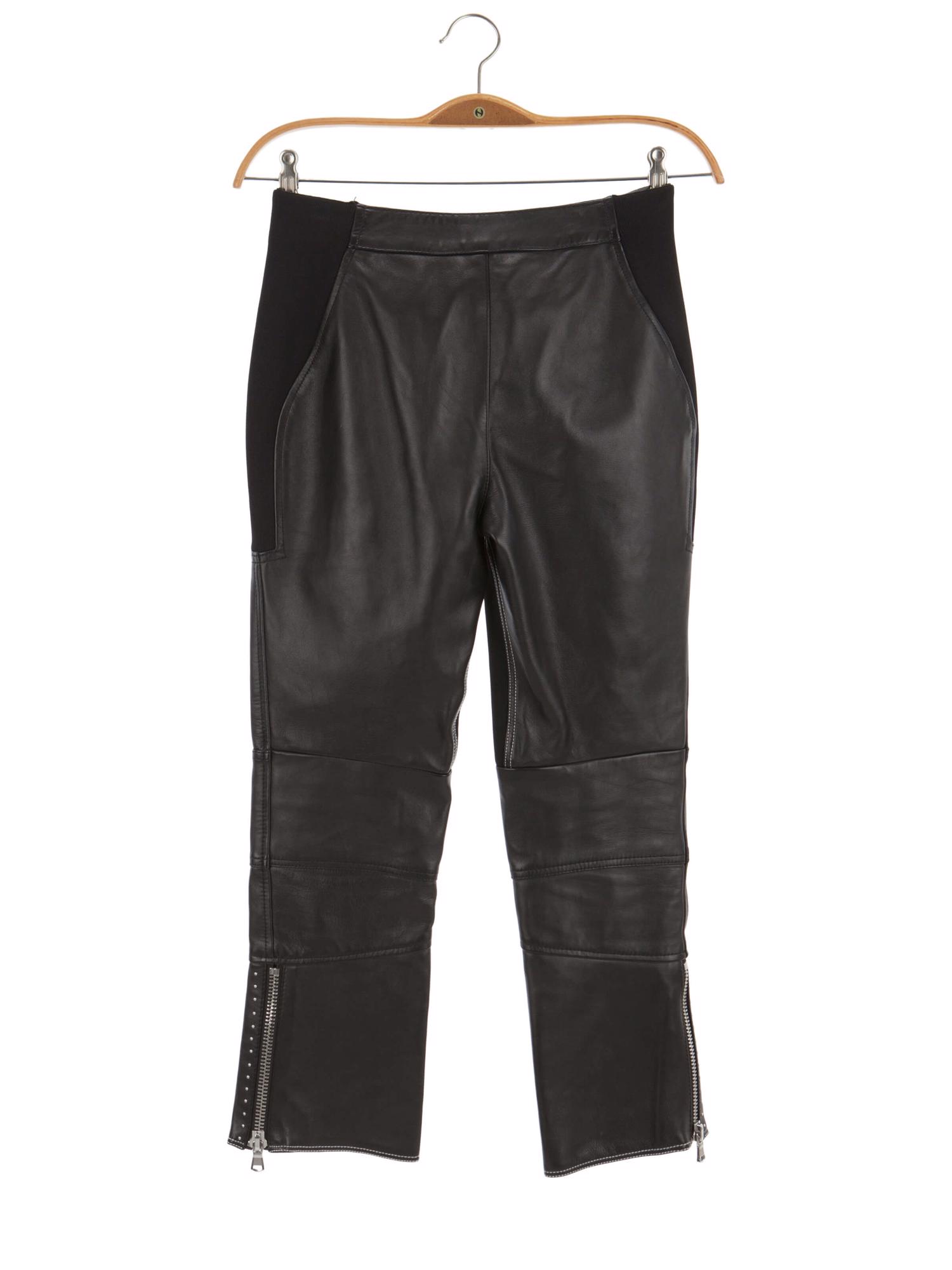 Bayan Siyah PHILLIP LIM DERİ PANTOLON