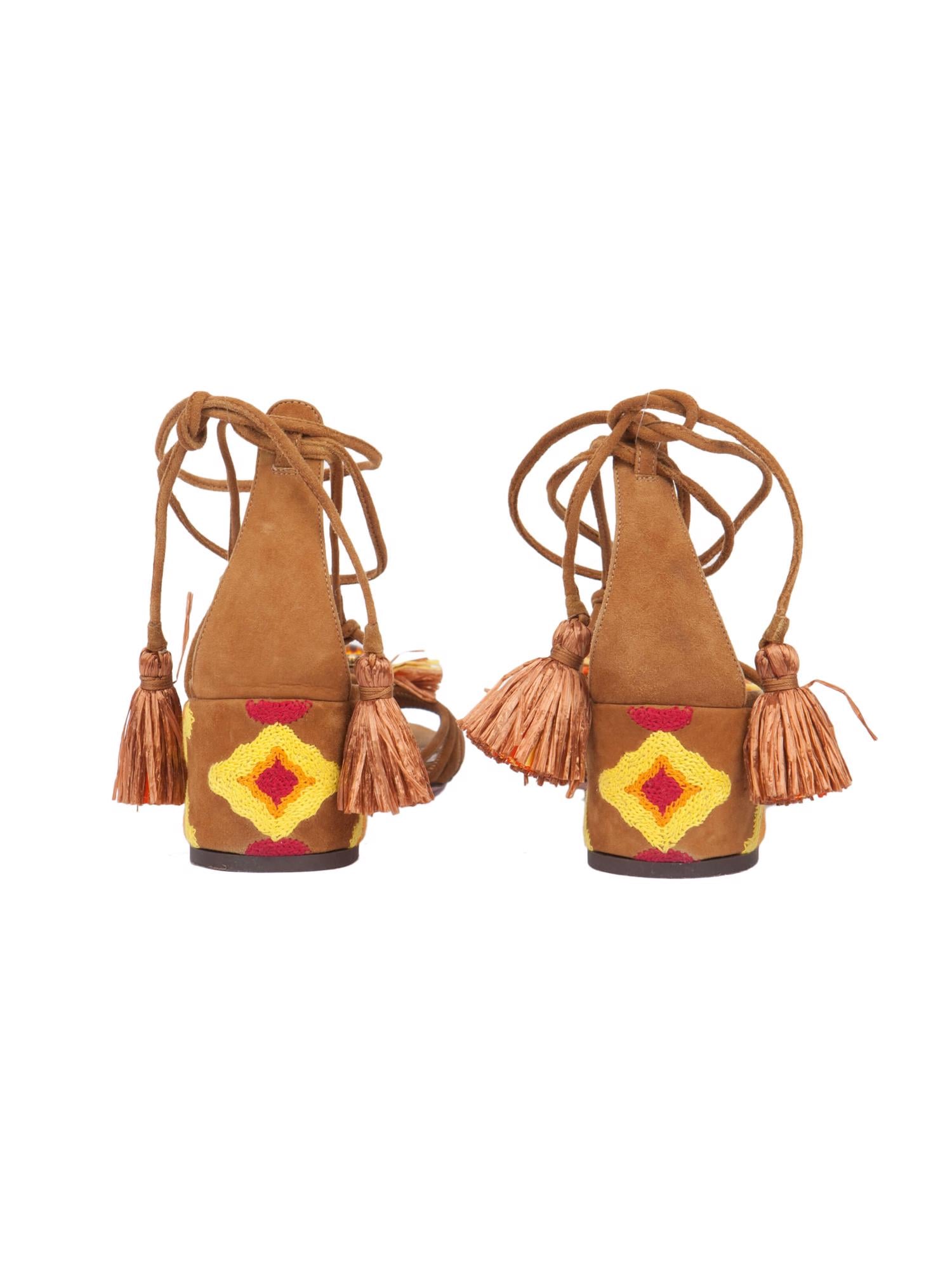 Bayan Kahve AQUAZZURA SANDALET
