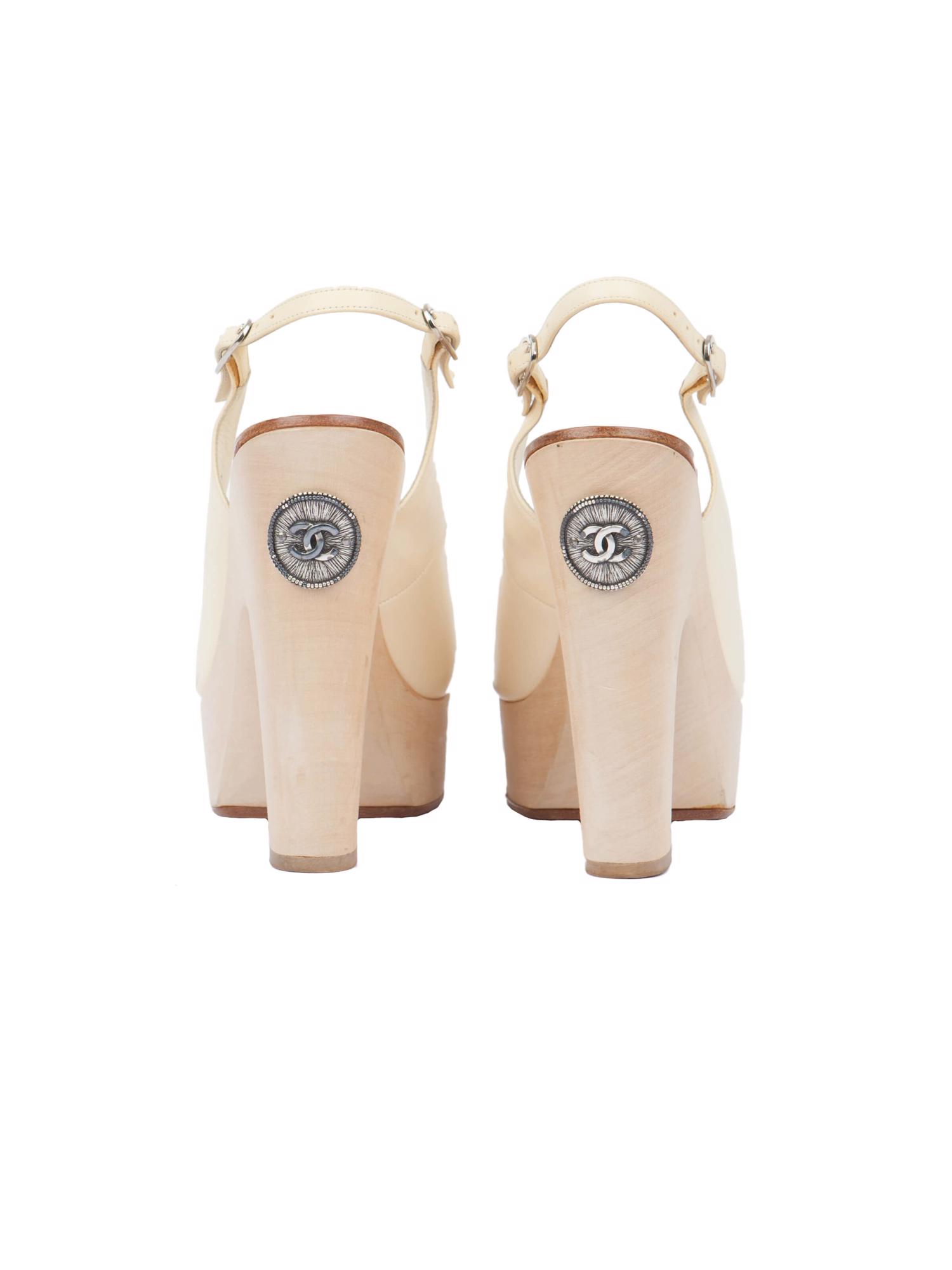 Bayan Krem CHANEL AYAKKABI