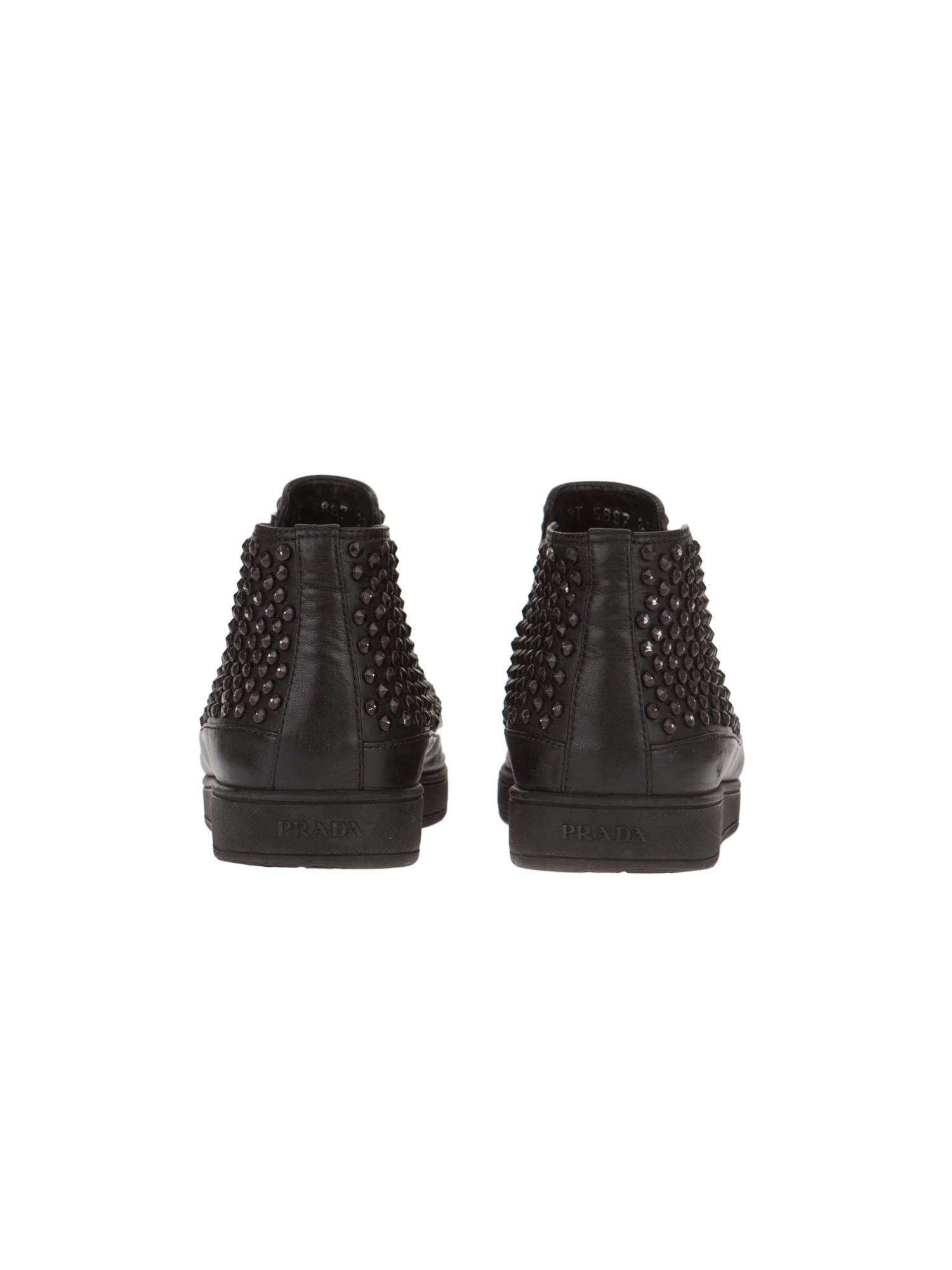 Bayan Siyah PRADA SNEAKER BOT