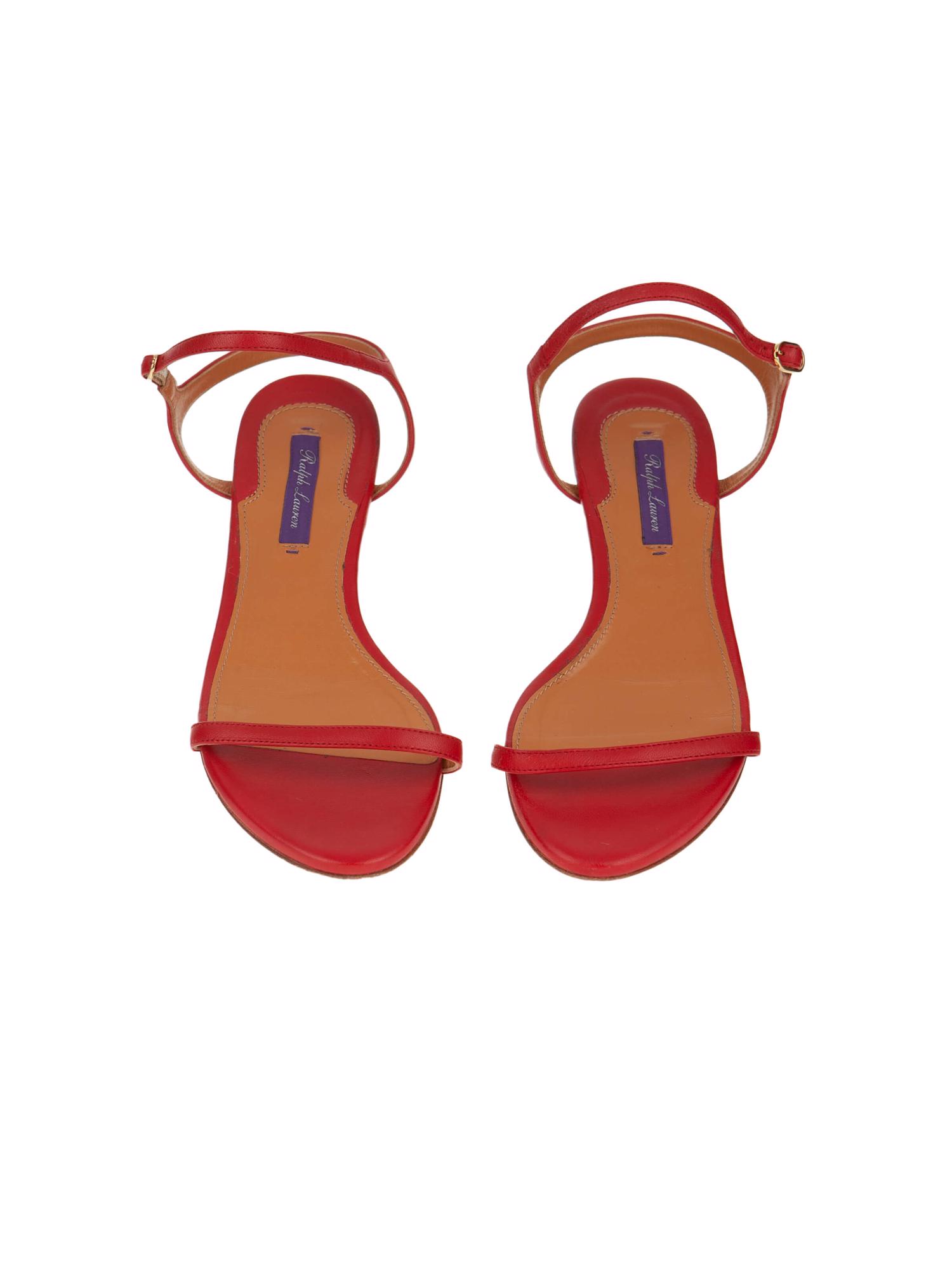 Bayan Kırmızı RALPH LAUREN SANDALET