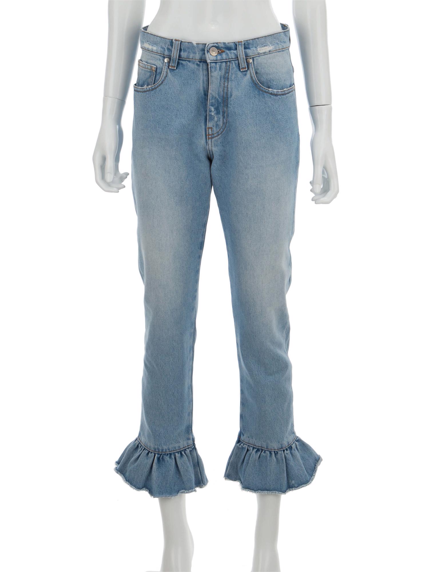 Bayan Mavi MSGM JEAN PANTOLON
