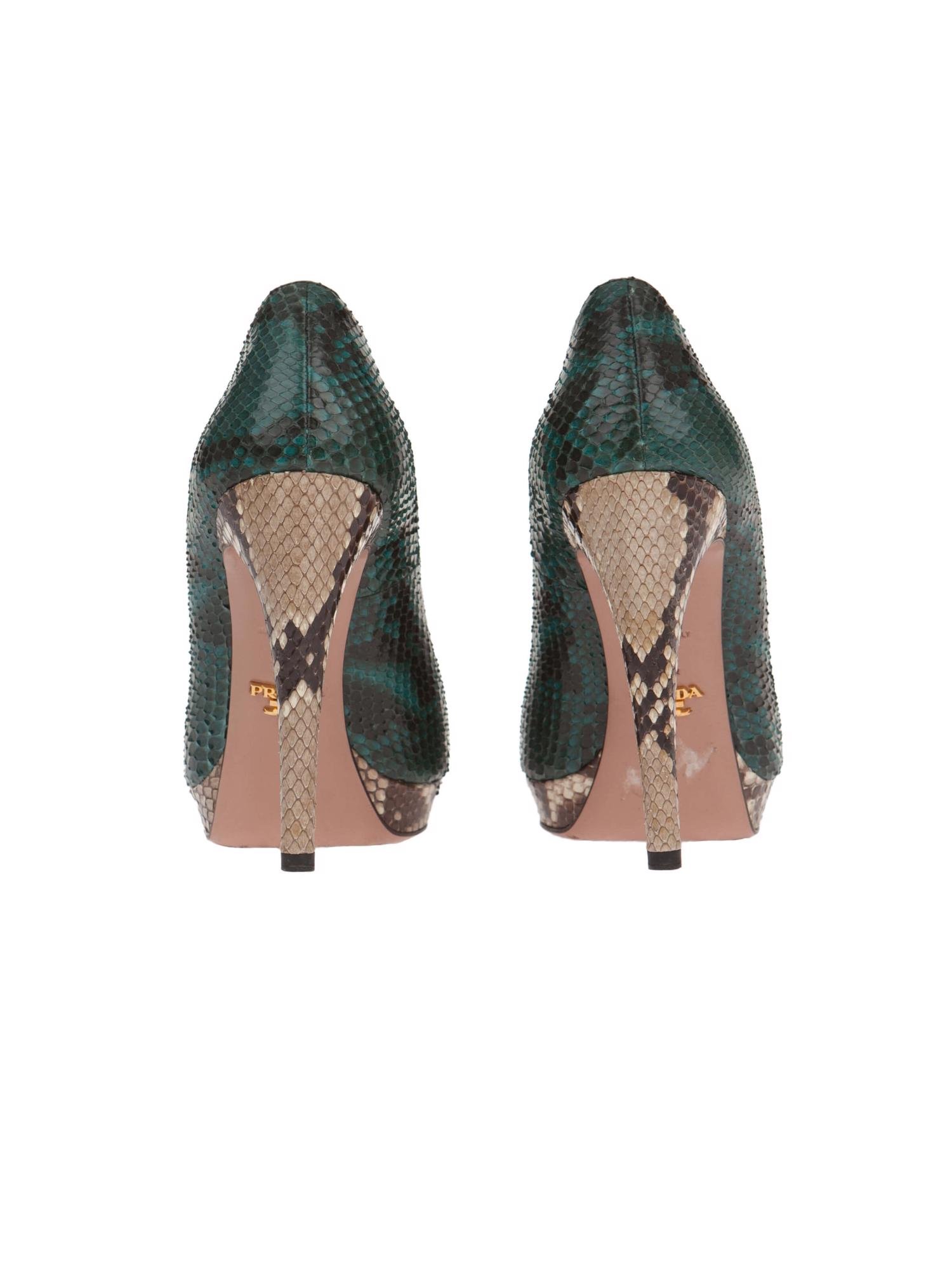 Bayan Yeşil PRADA AYAKKABI