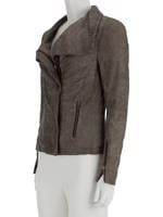 Bayan Gri MUUBAA DERİ CEKET