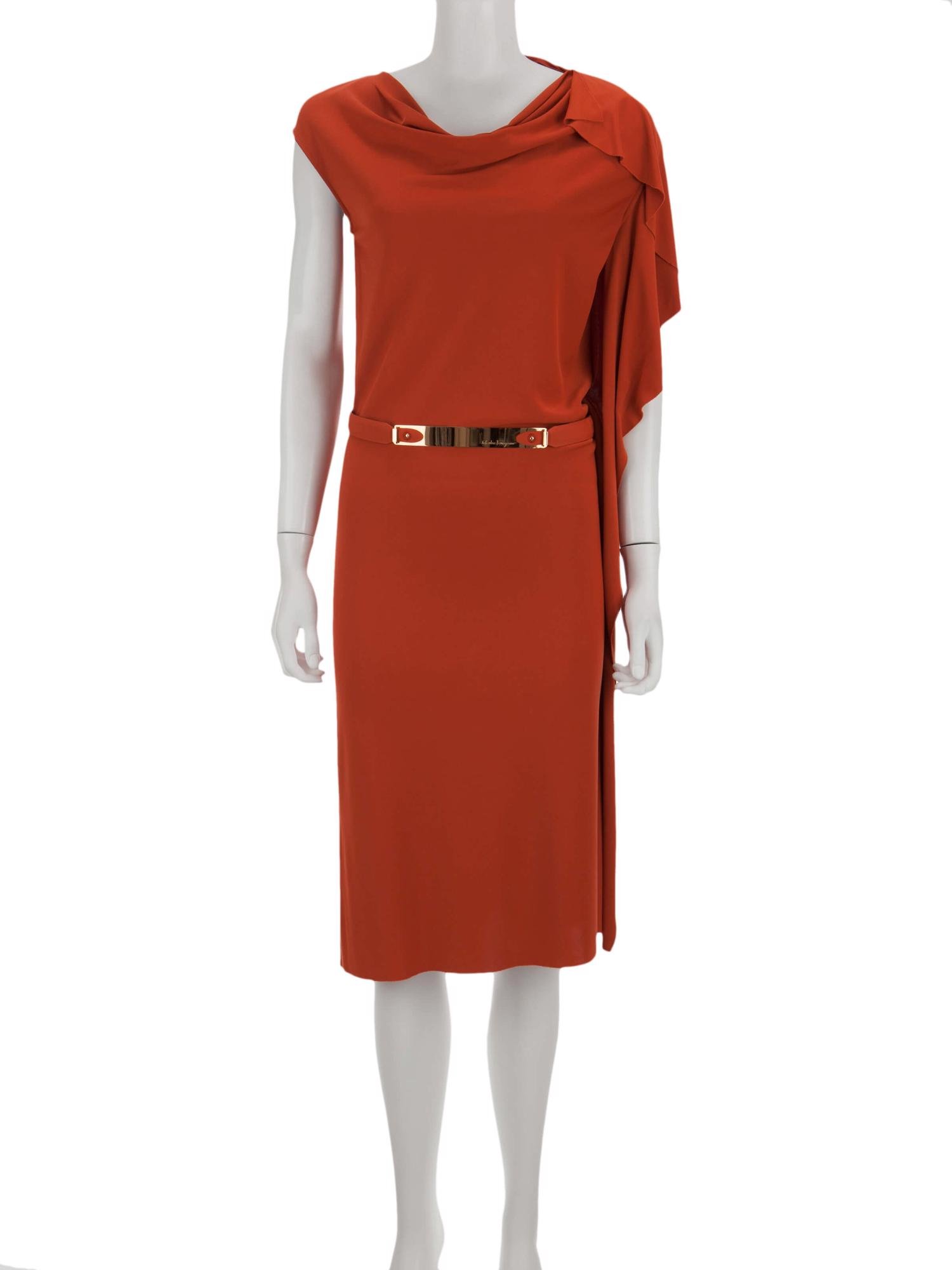 Bayan Turuncu SALVATORE FERRAGAMO ELBİSE