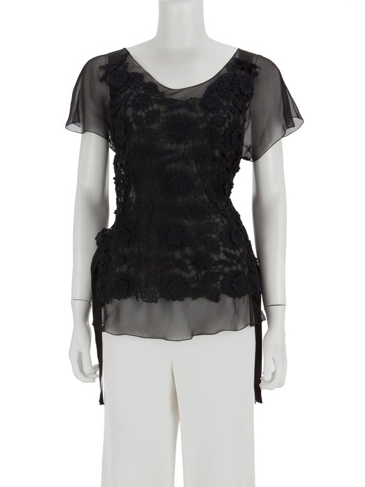 Bayan Siyah ALBERTA FERRETTI BLUZ